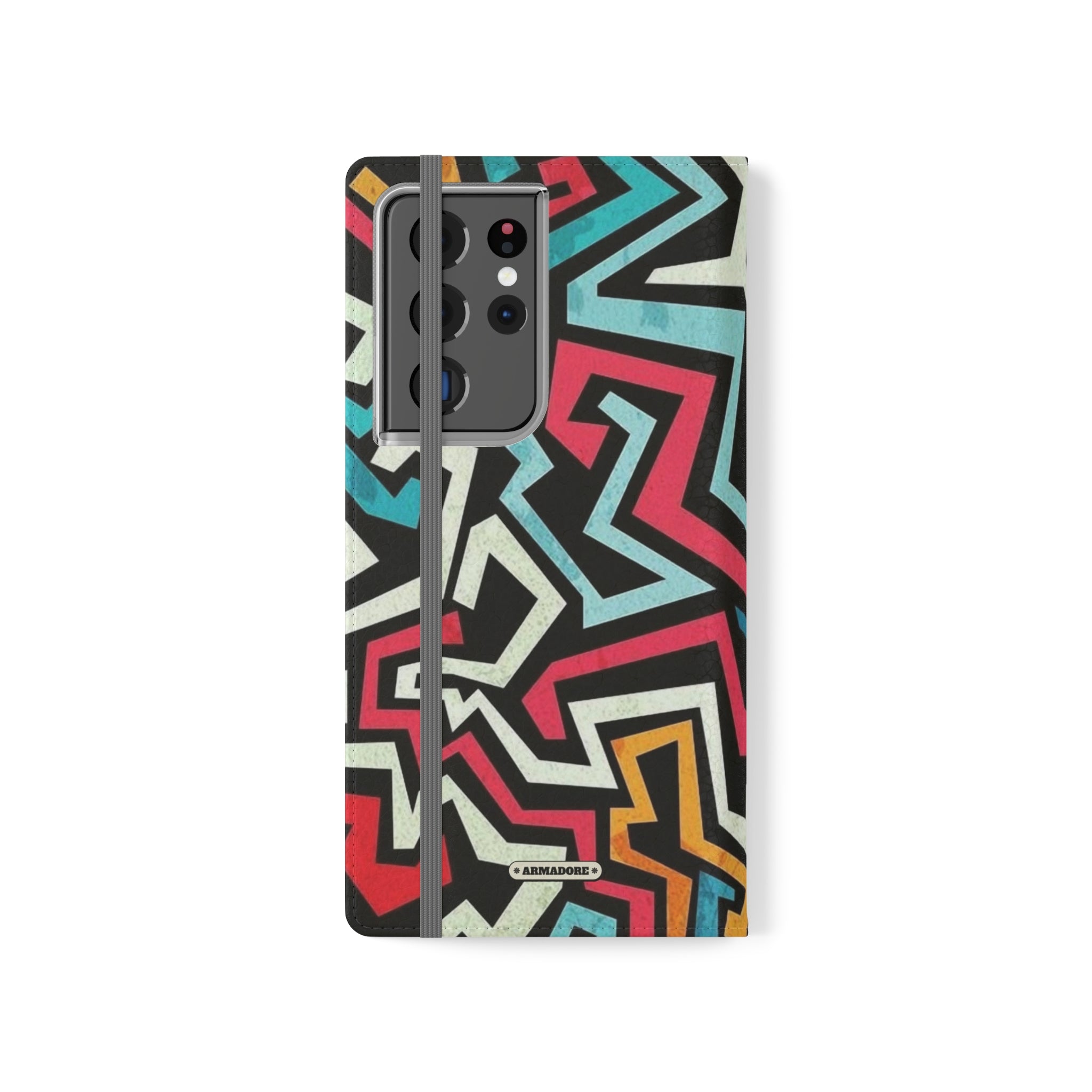 Color Blast Vegan Leather Flip Case