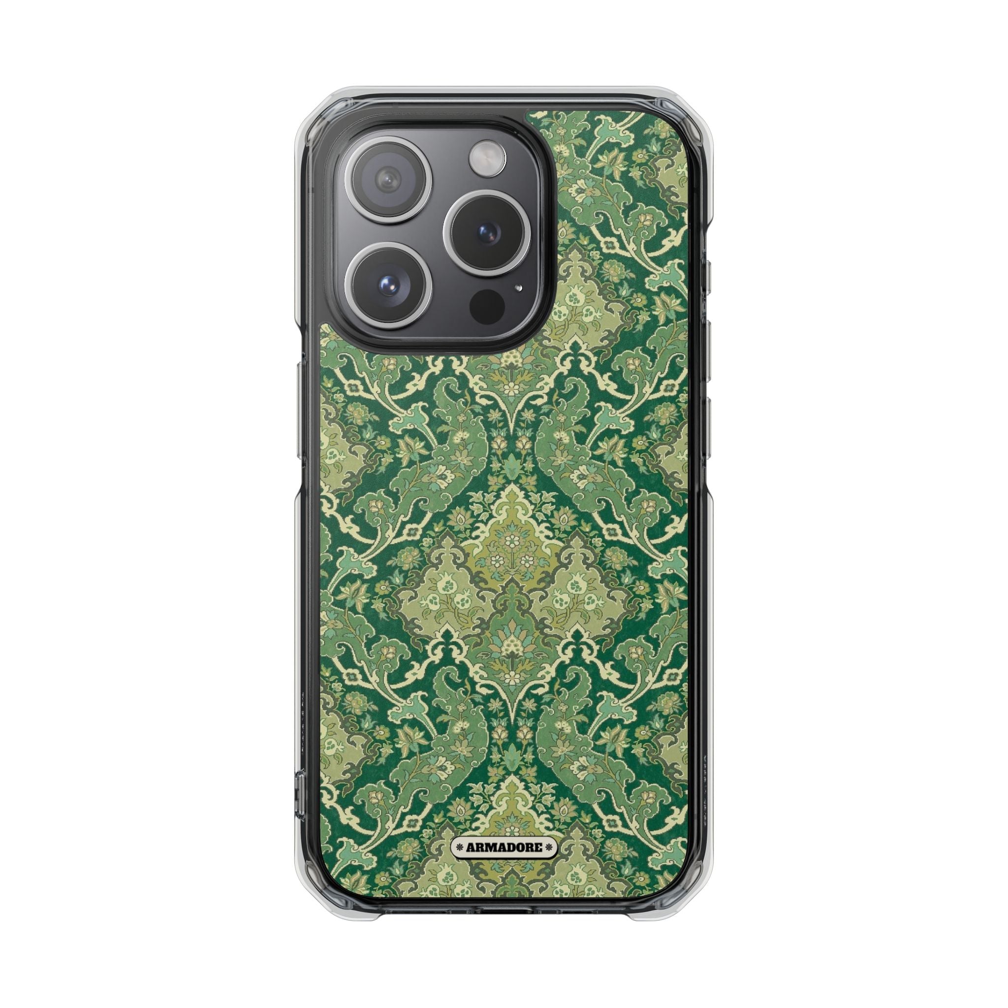 Royal Green Pattern MagSafe® Clear Impact Case