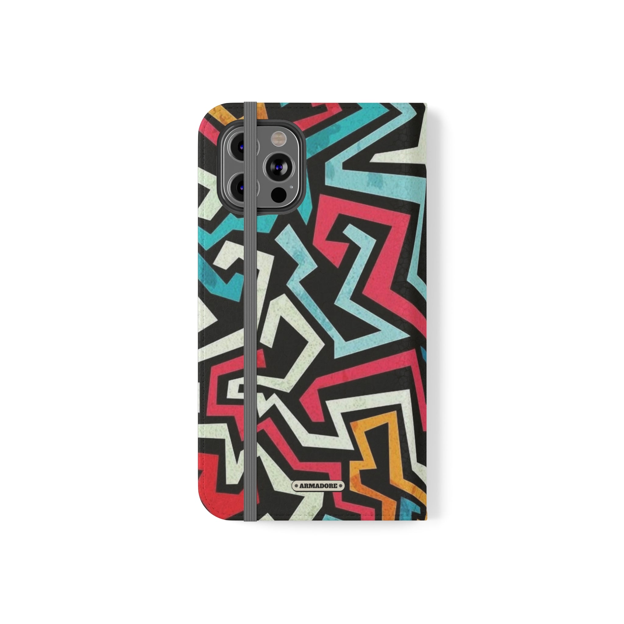 Color Blast Vegan Leather Flip Case