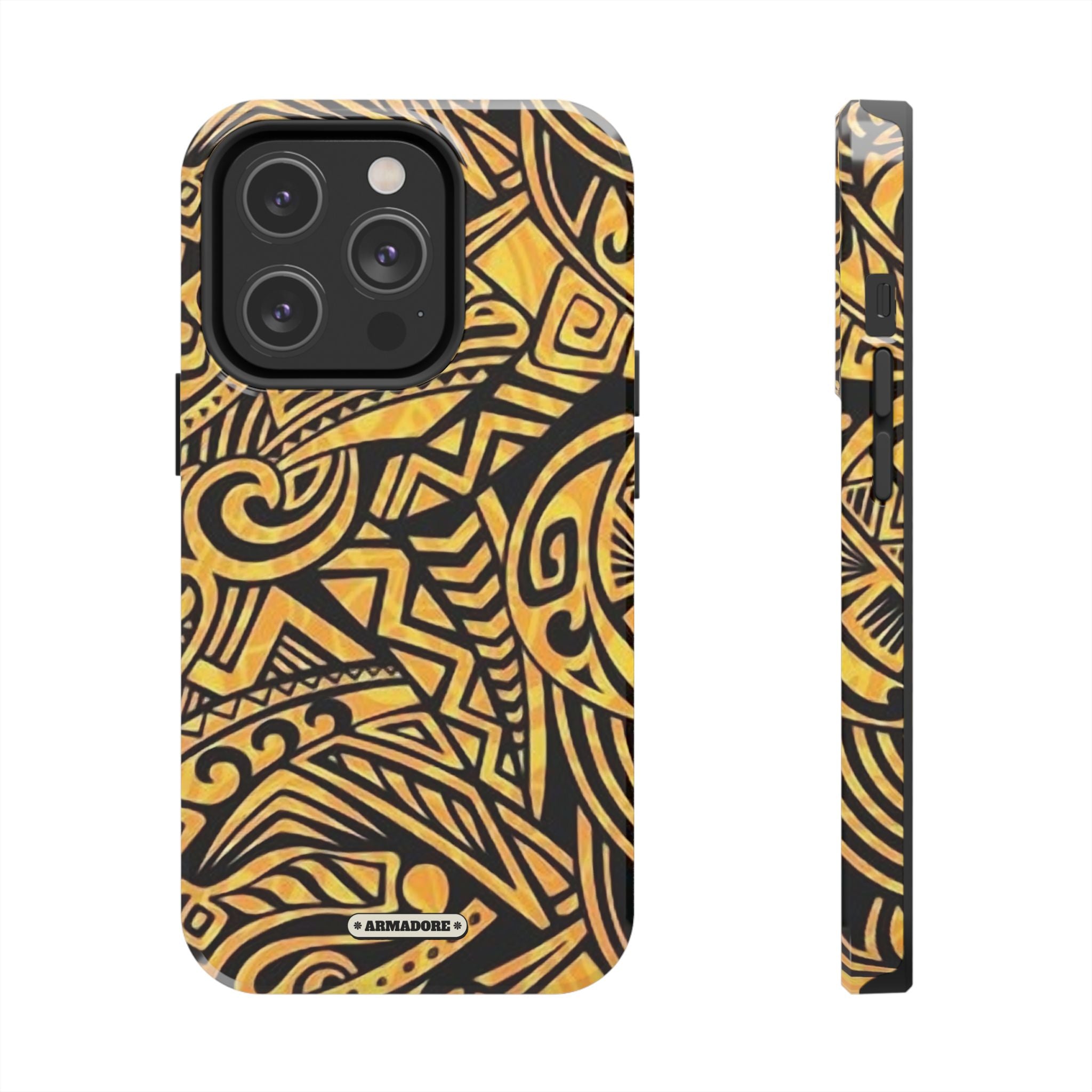 Yellow Pattern Tough Phone Case