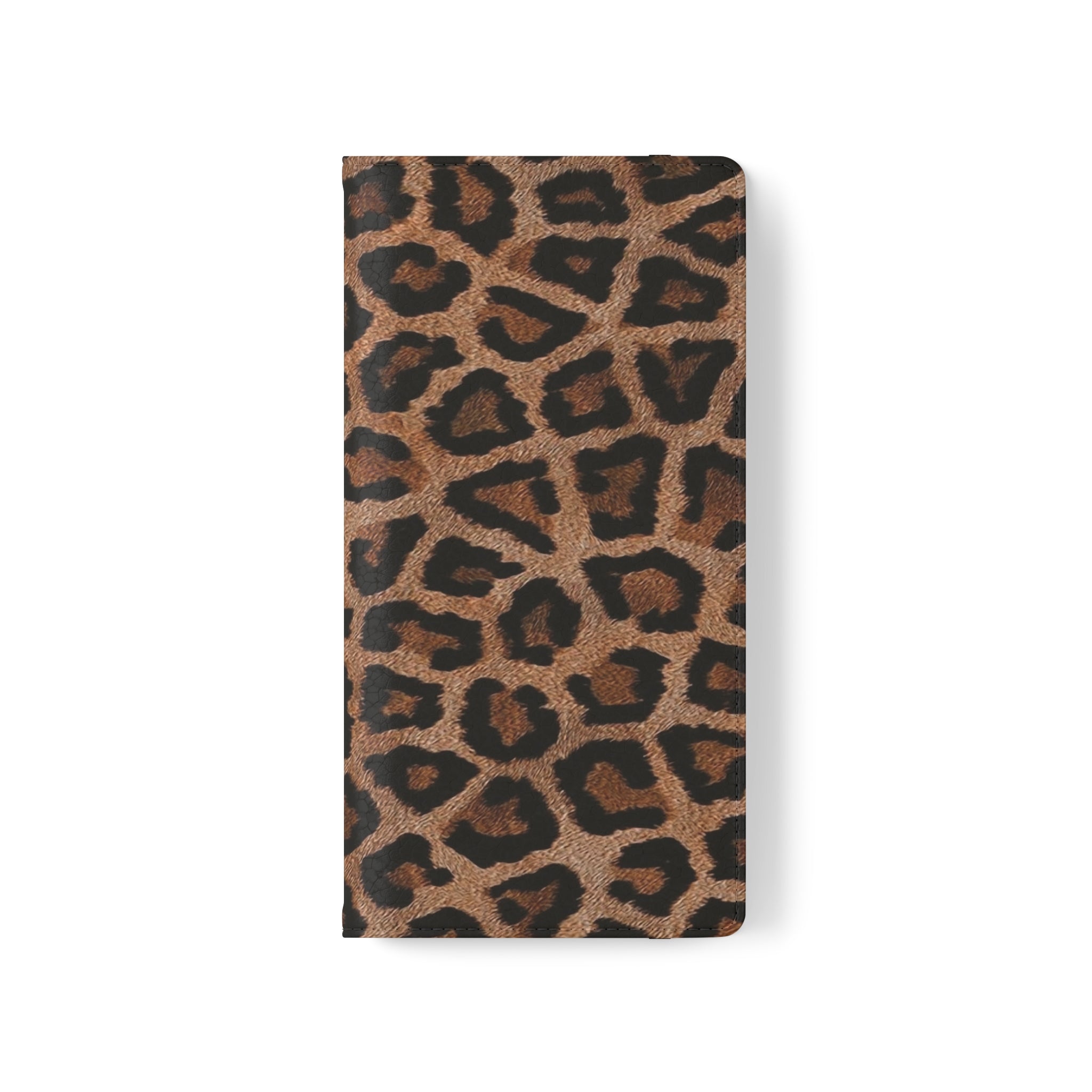 Leopard Skin Vegan Leather Flip Case