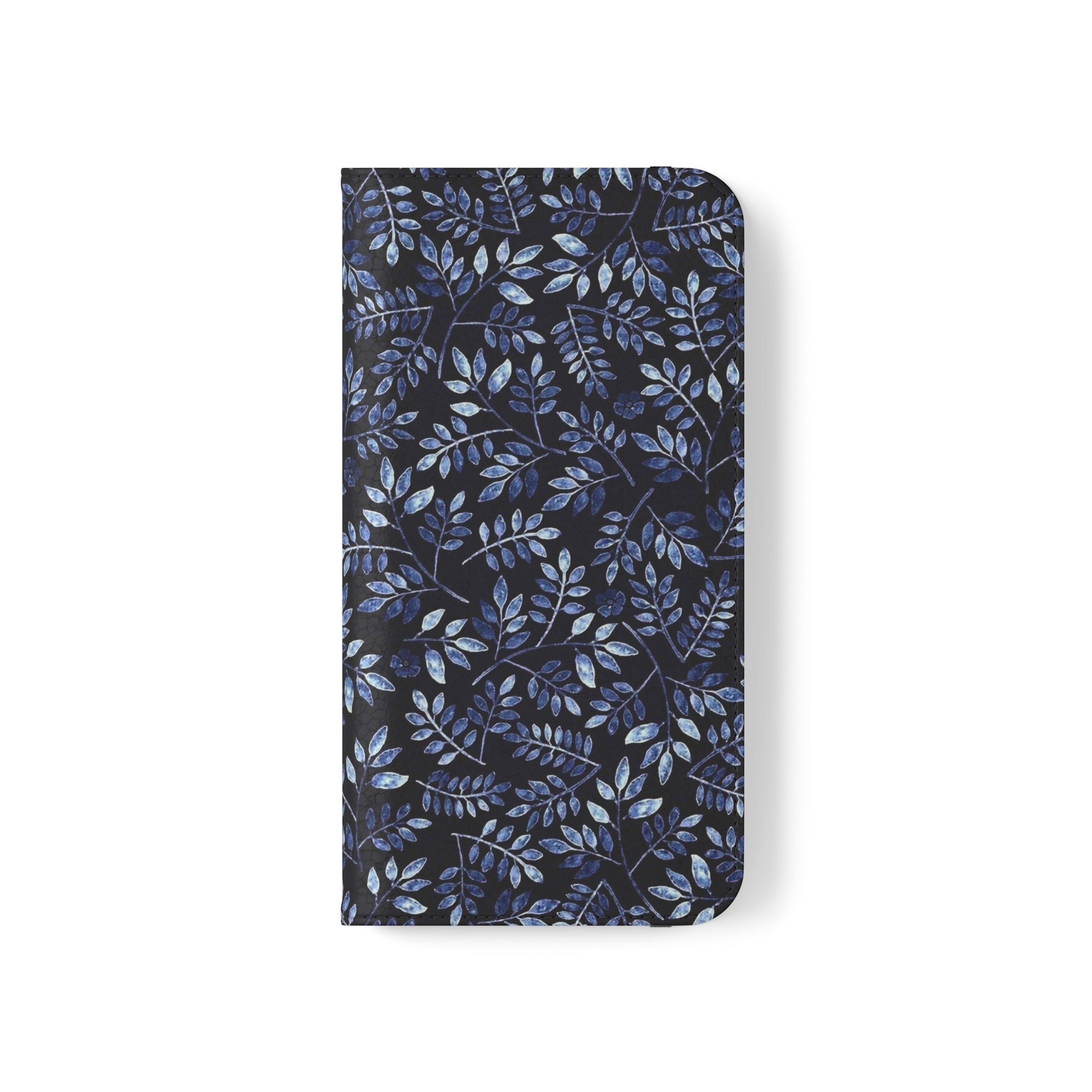 Aesthetic Blue Vegan Leather Flip Case