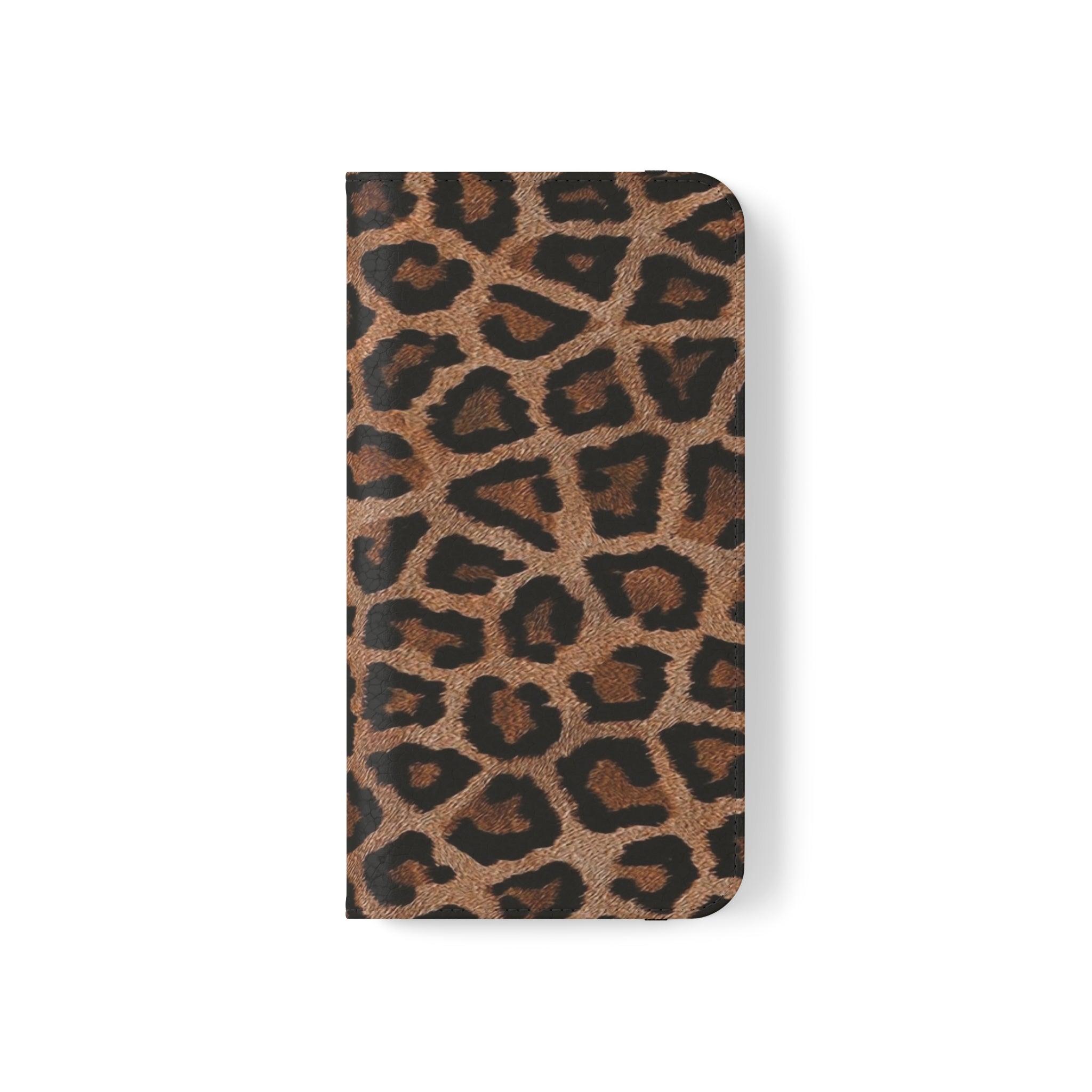 Leopard Skin Vegan Leather Flip Case