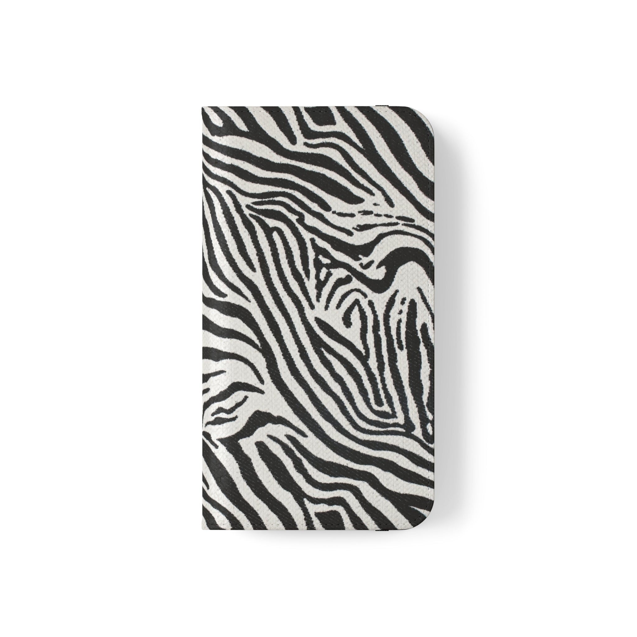 Zebra Skin Vegan Leather Flip Case