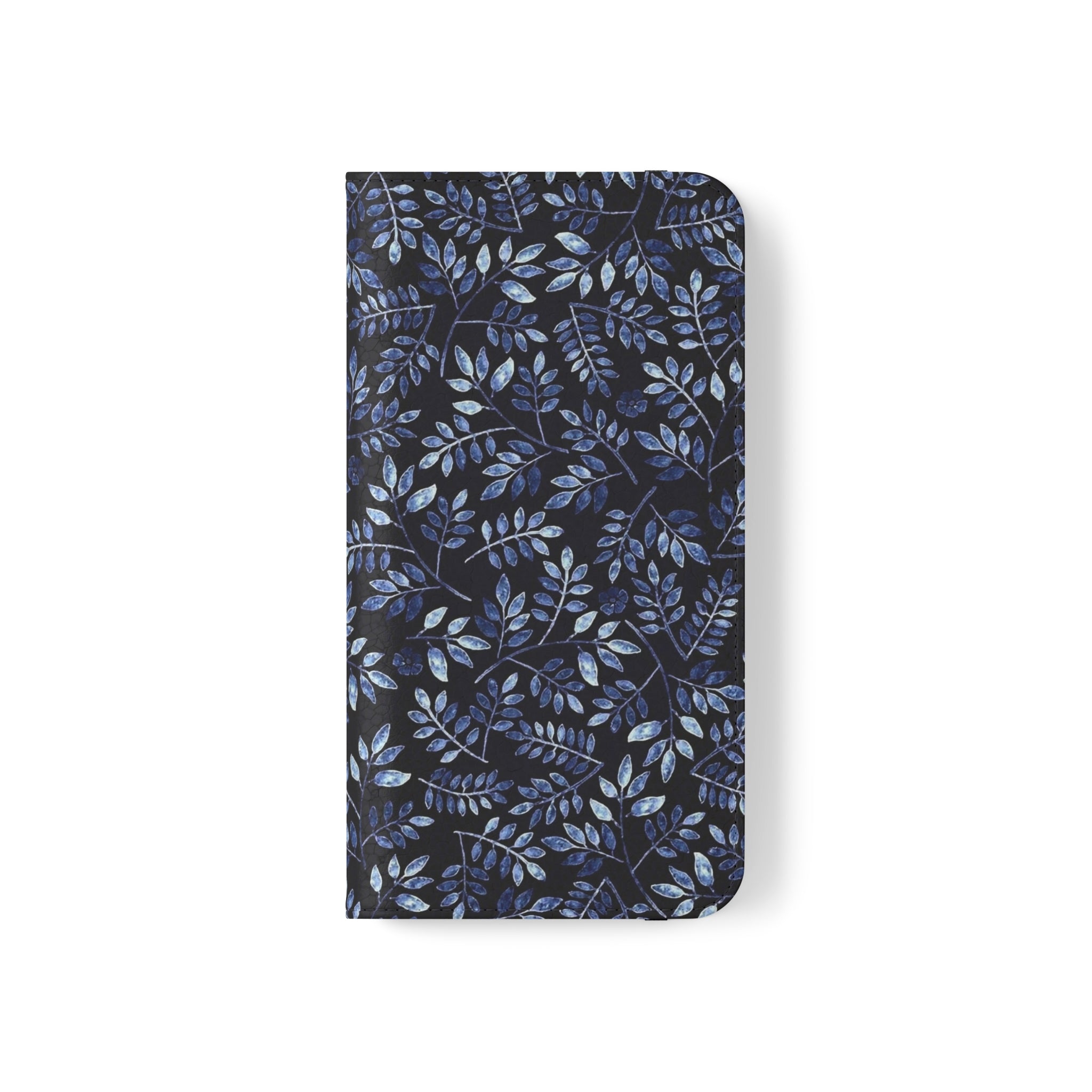 Aesthetic Blue Vegan Leather Flip Case