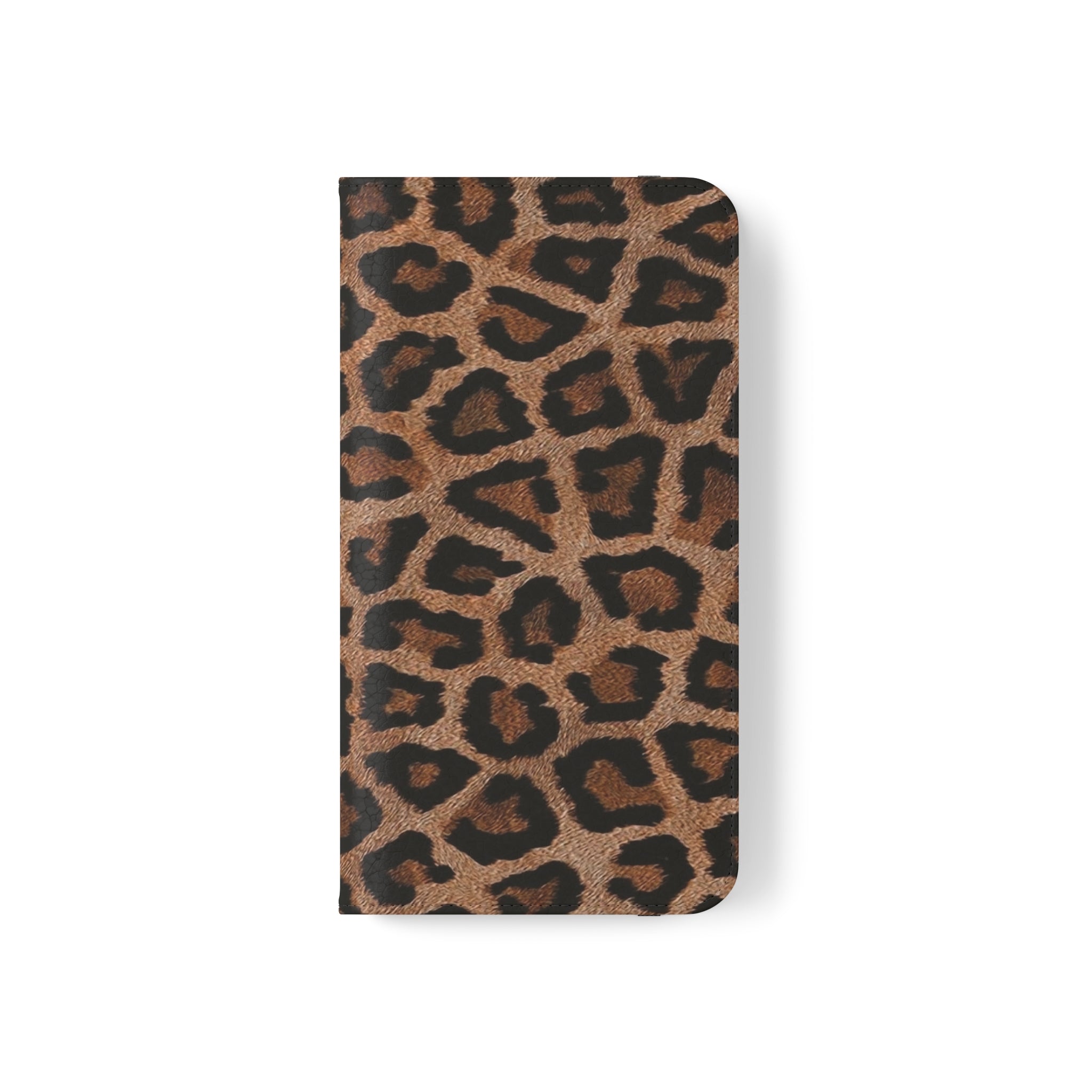 Leopard Skin Vegan Leather Flip Case