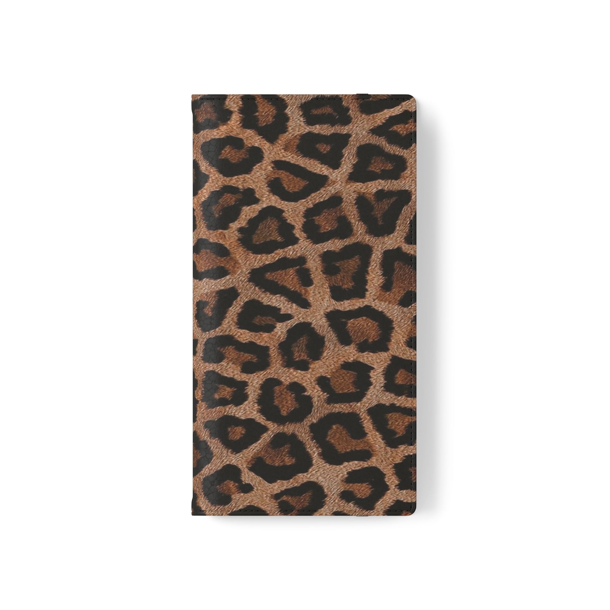 Leopard Skin Vegan Leather Flip Case