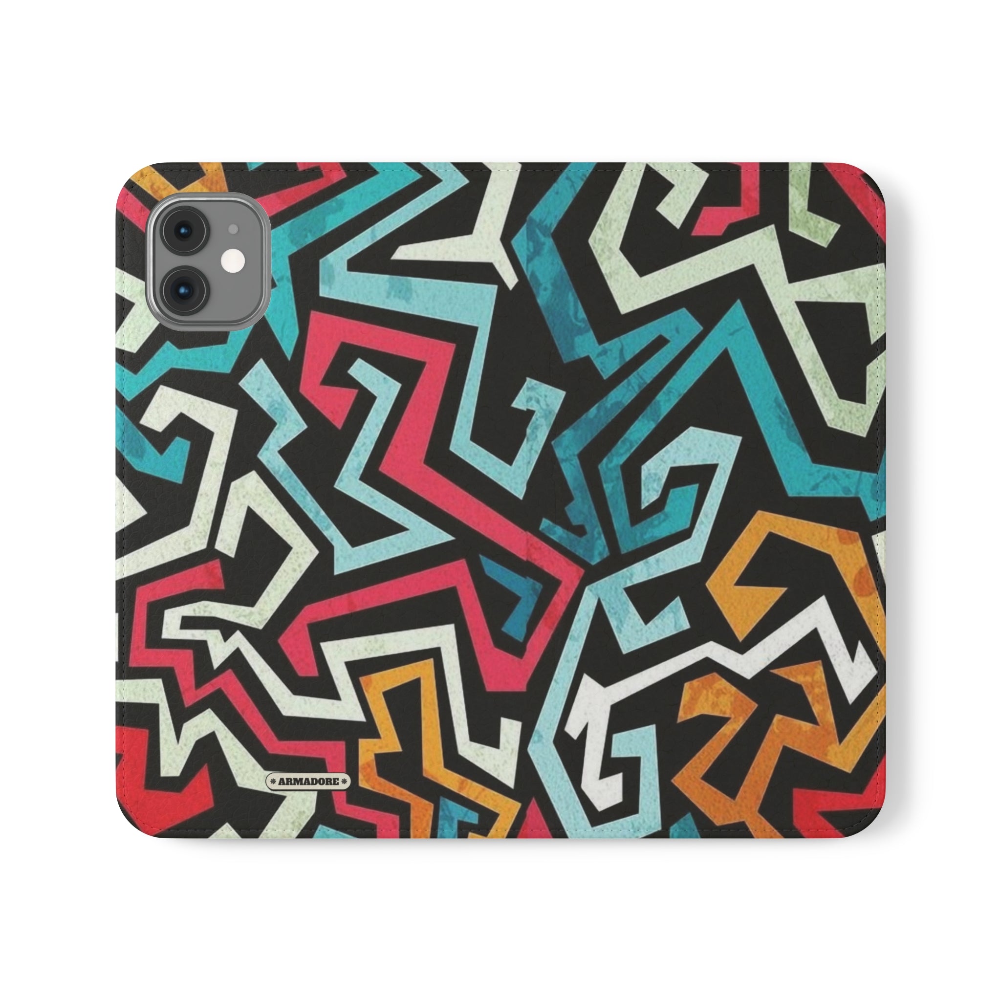 Color Blast Vegan Leather Flip Case