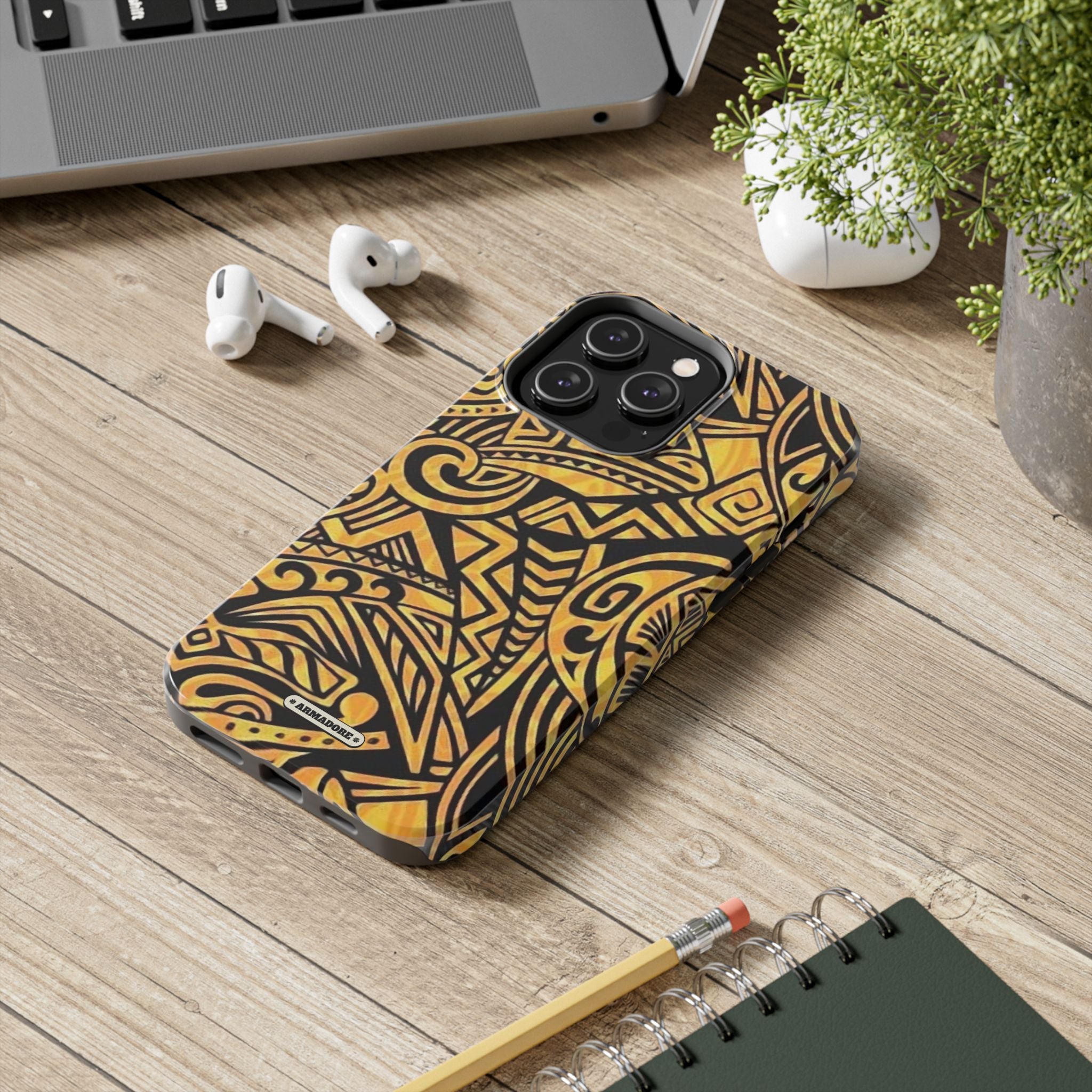 Yellow Pattern Tough Phone Case