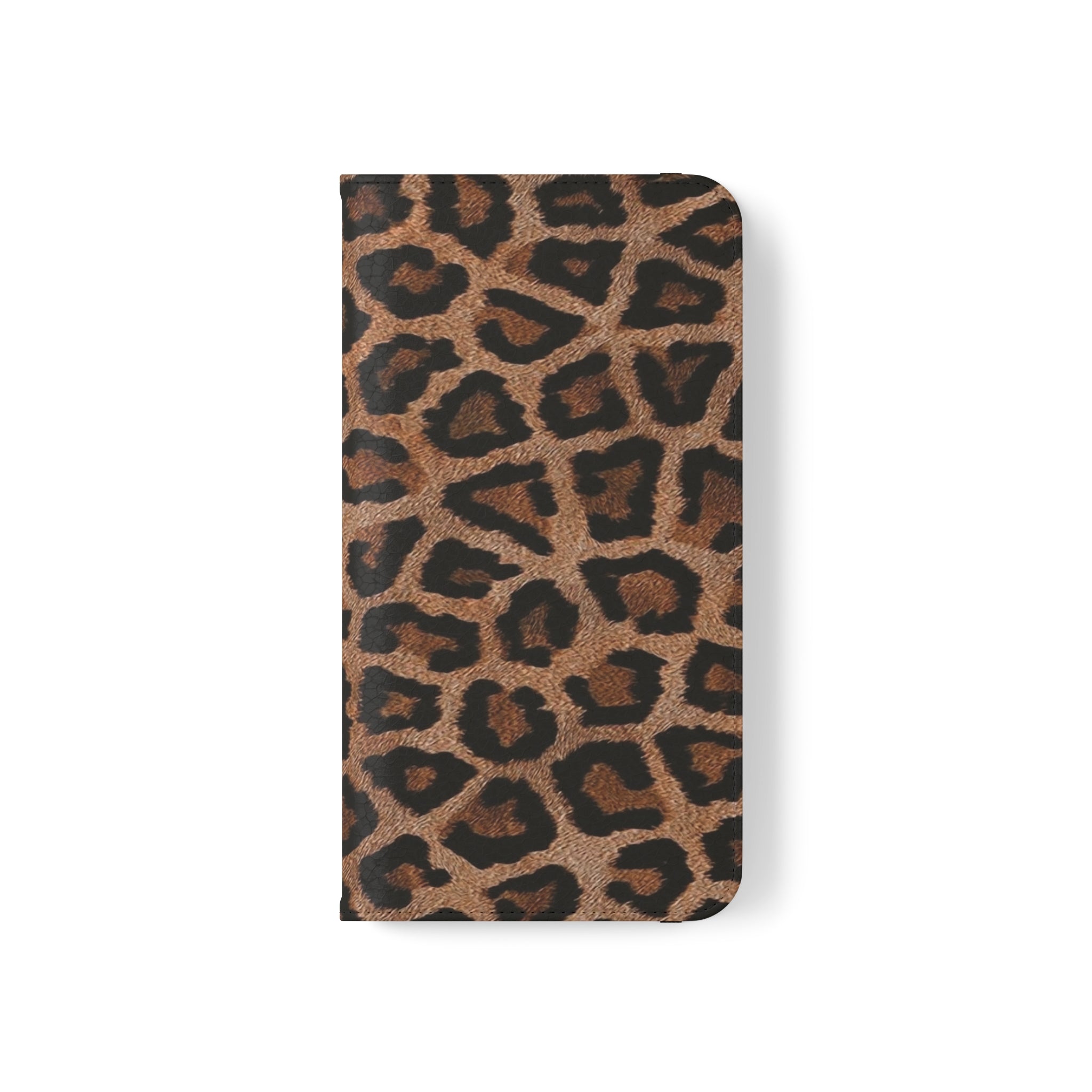 Leopard Skin Vegan Leather Flip Case