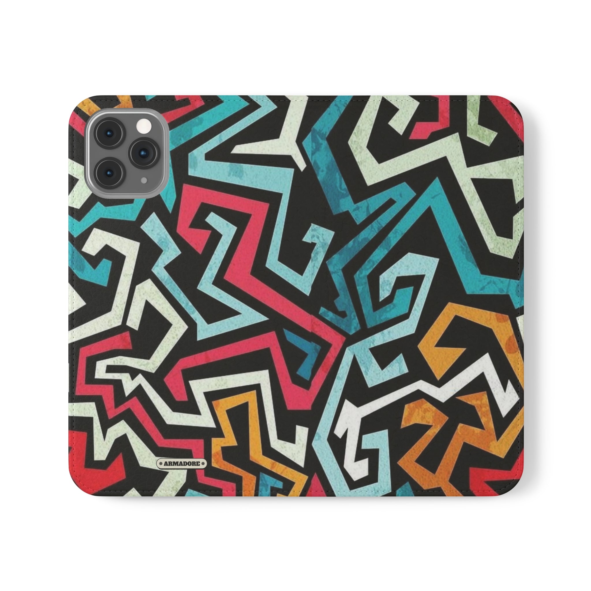 Color Blast Vegan Leather Flip Case