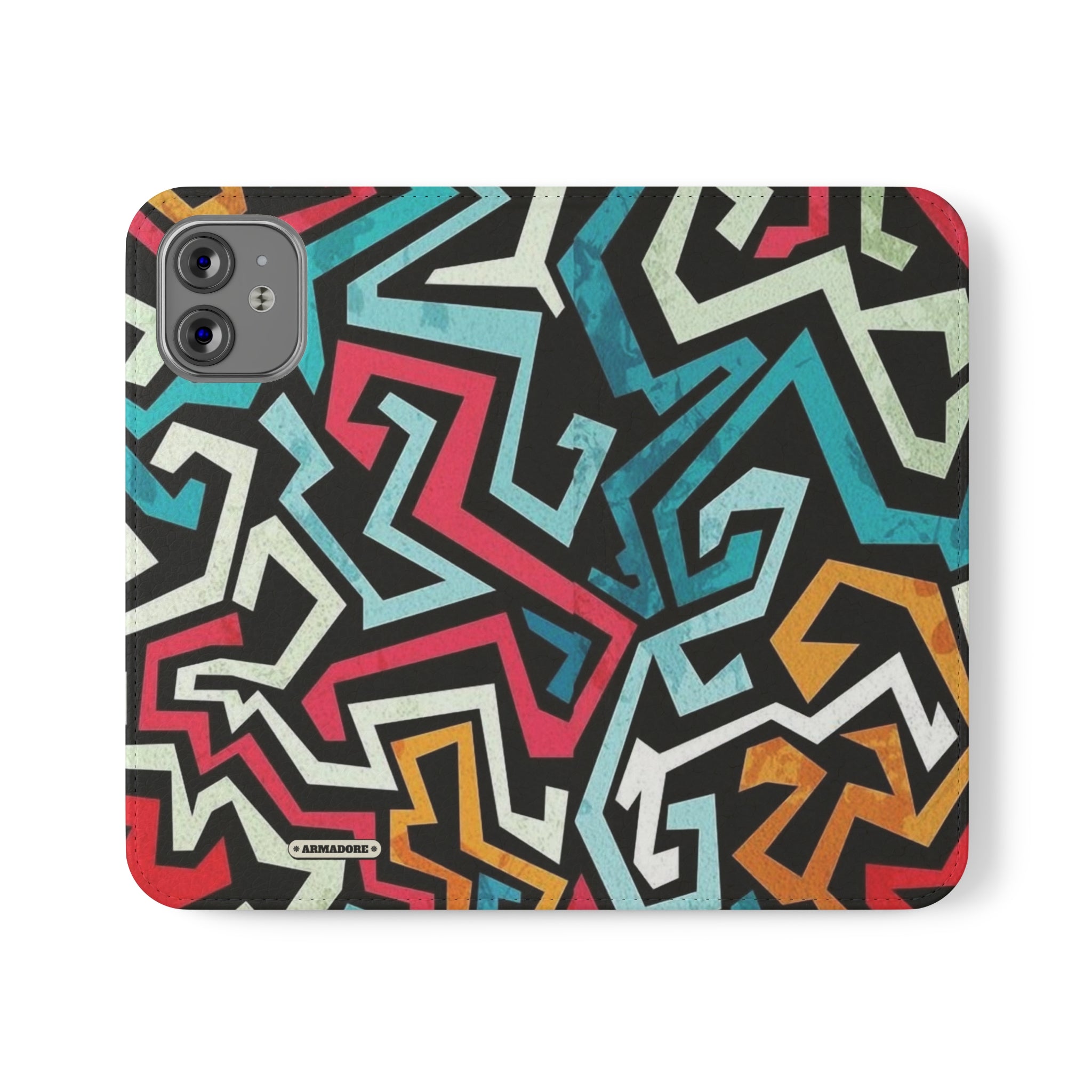 Color Blast Vegan Leather Flip Case