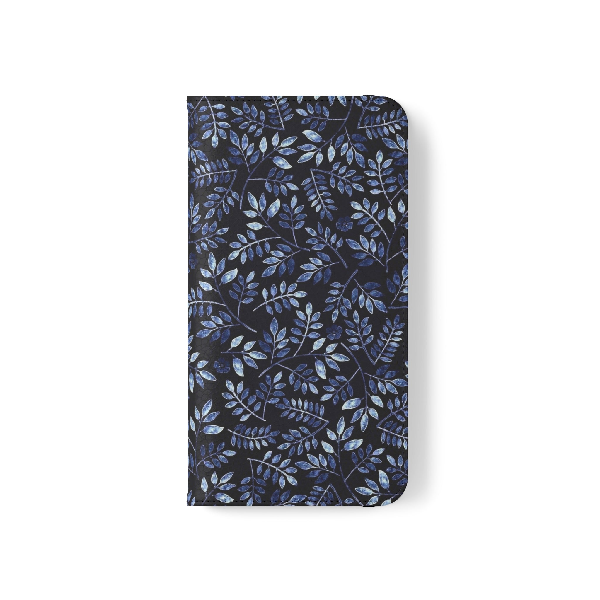 Aesthetic Blue Vegan Leather Flip Case