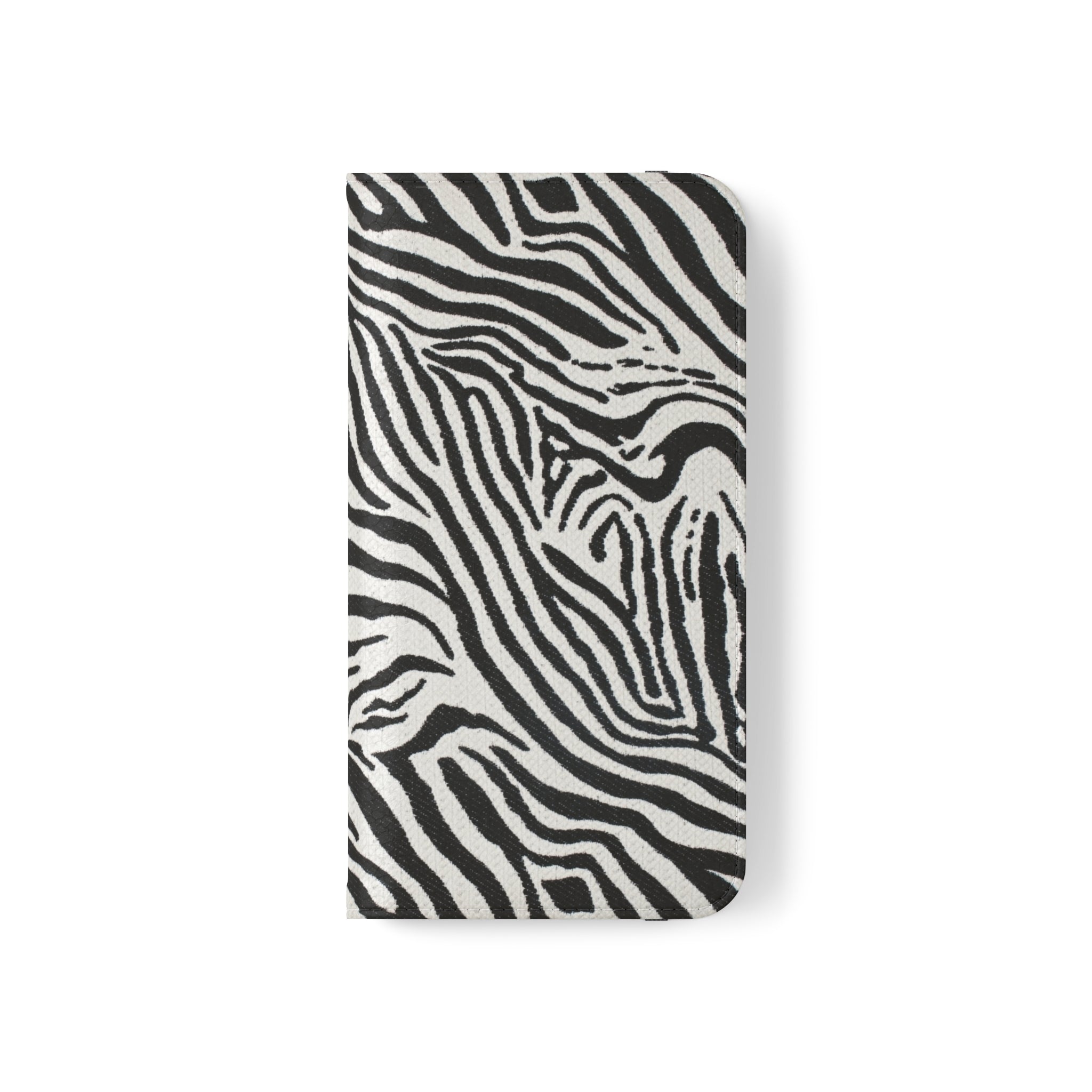 Zebra Skin Vegan Leather Flip Case