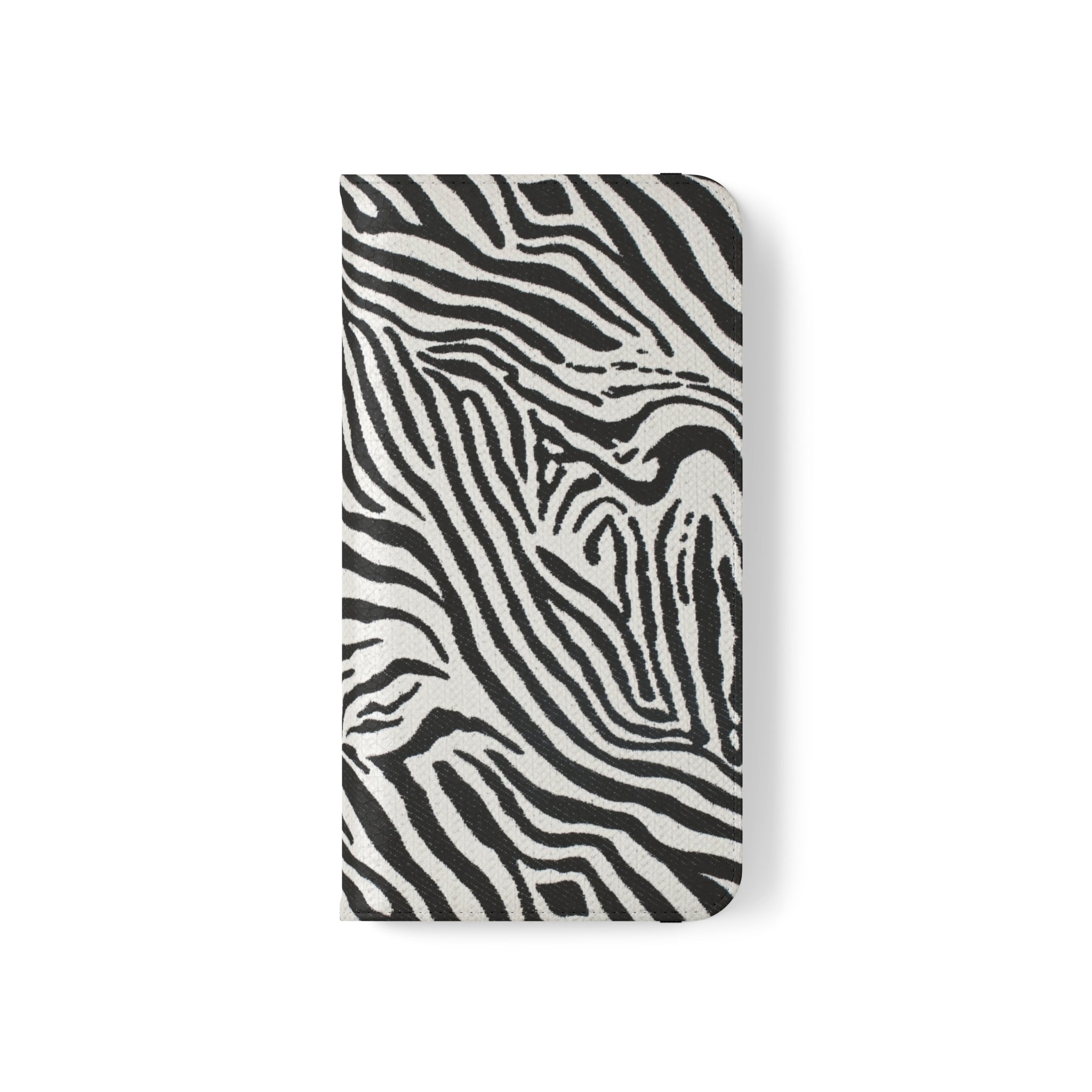 Zebra Skin Vegan Leather Flip Case