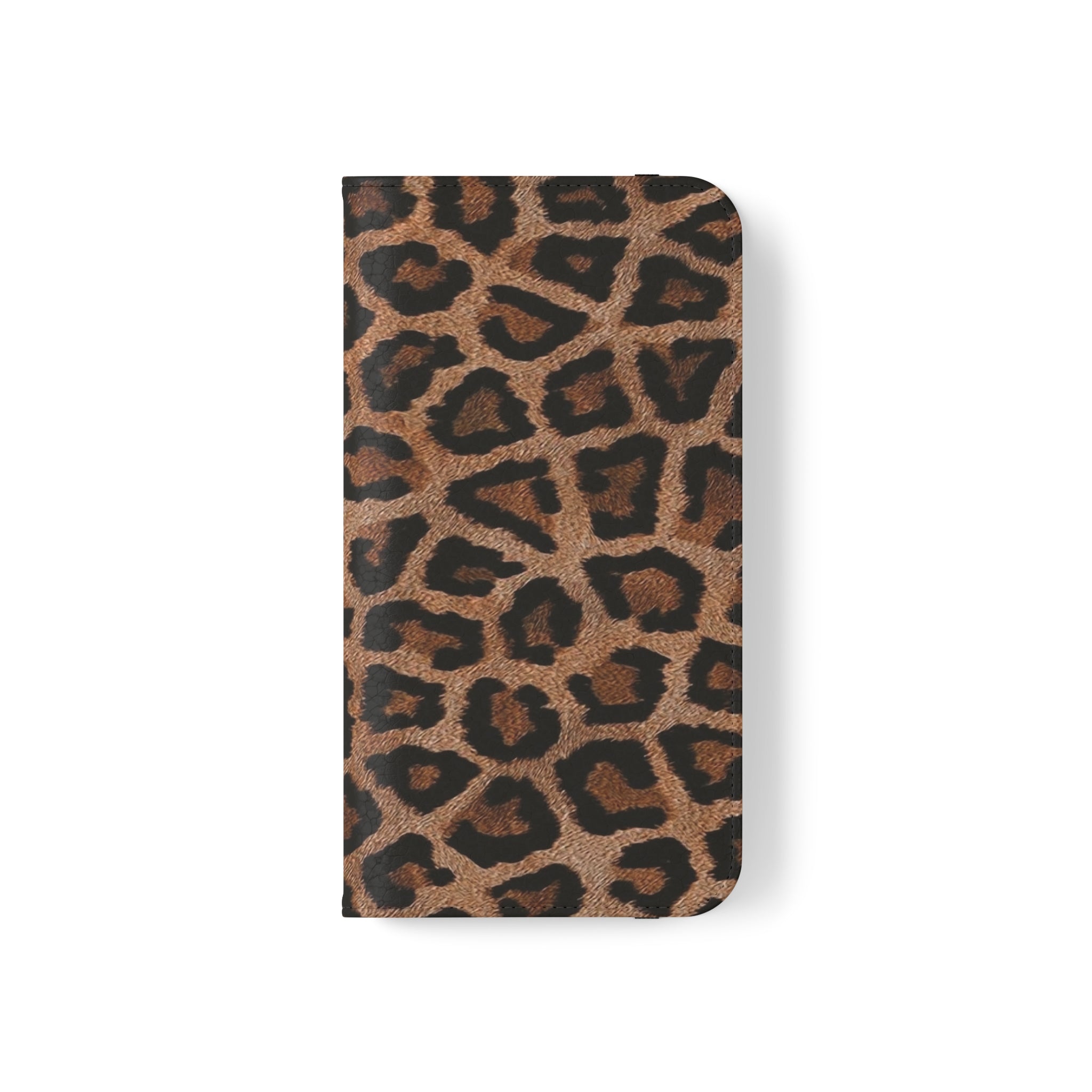 Leopard Skin Vegan Leather Flip Case