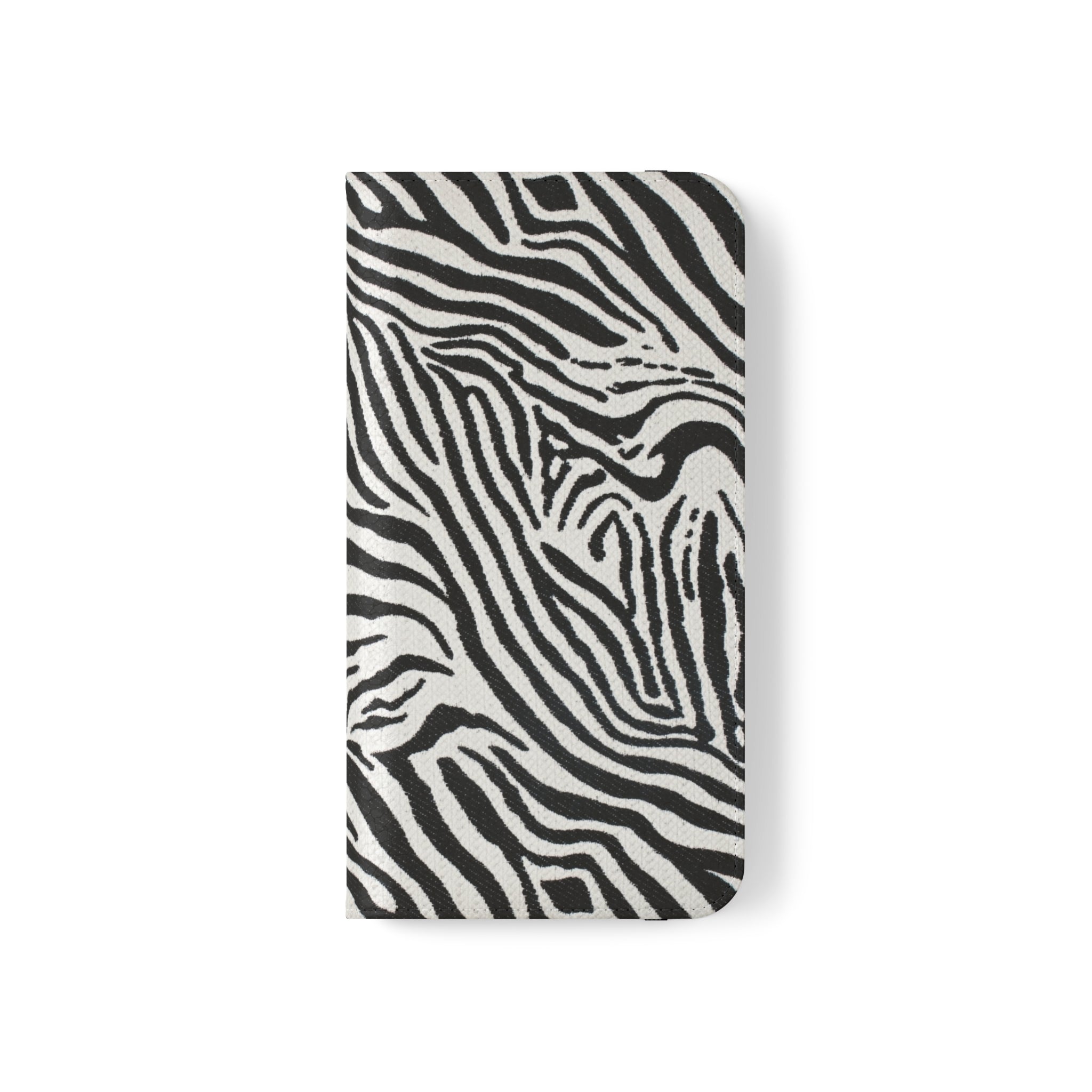 Zebra Skin Vegan Leather Flip Case