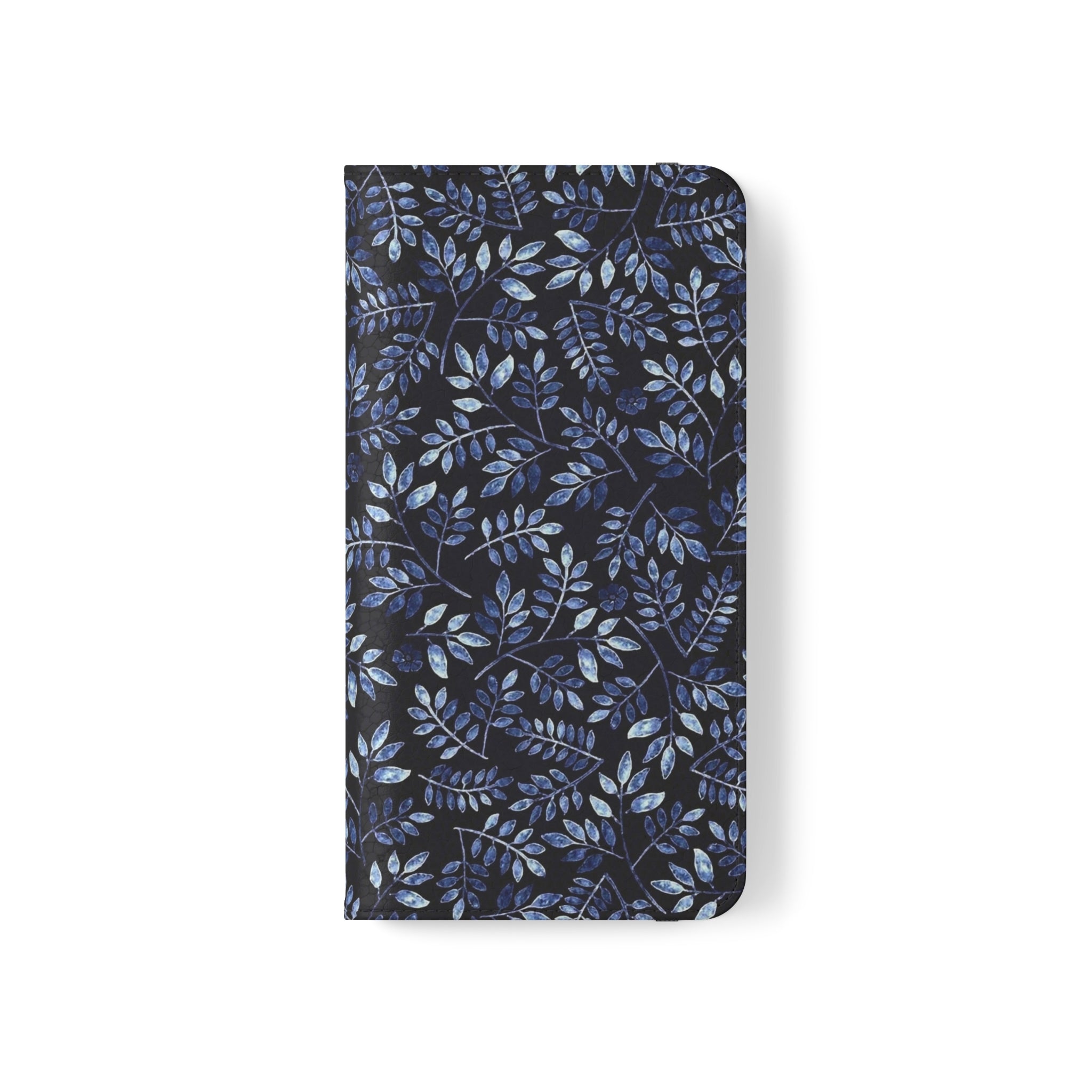 Aesthetic Blue Vegan Leather Flip Case