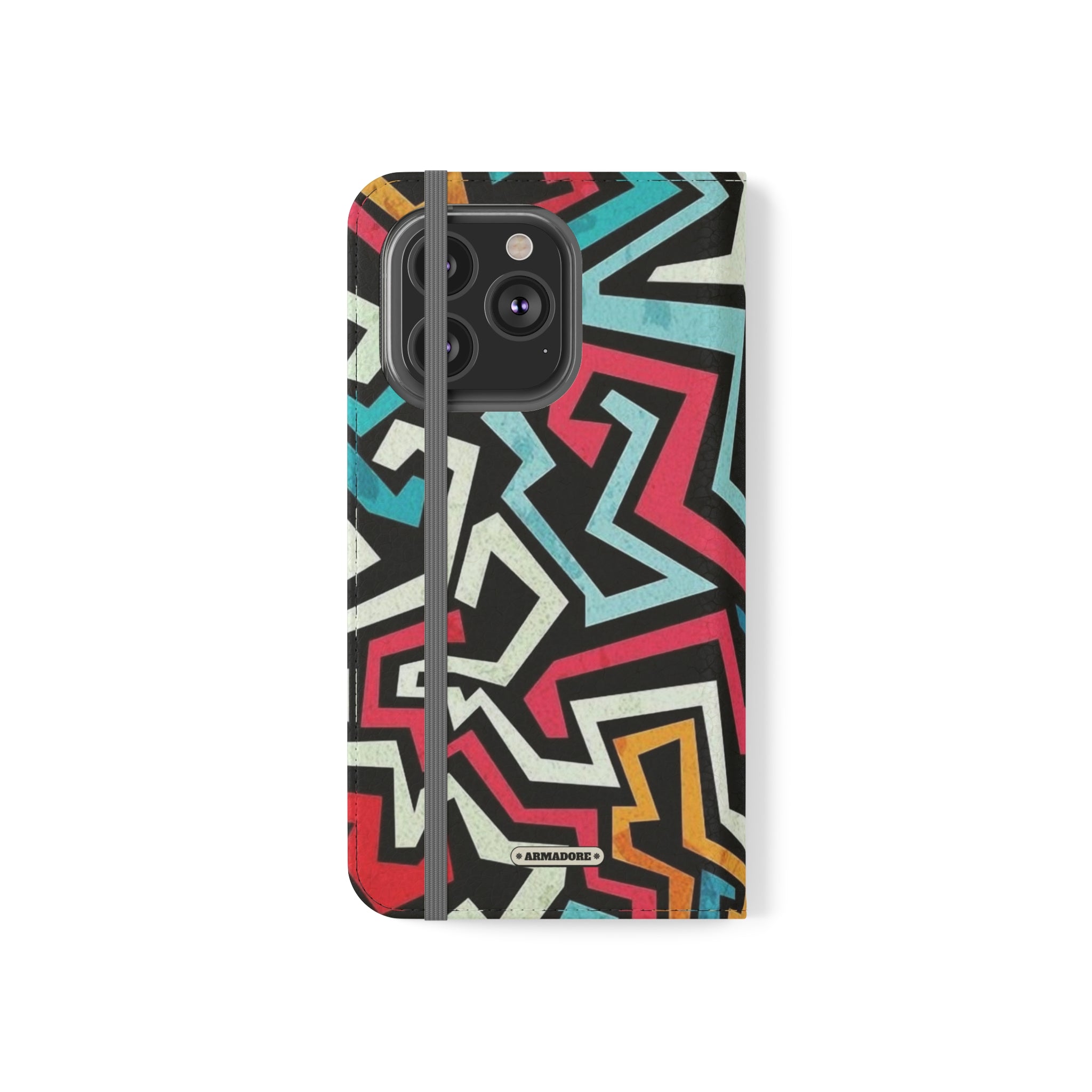 Color Blast Vegan Leather Flip Case