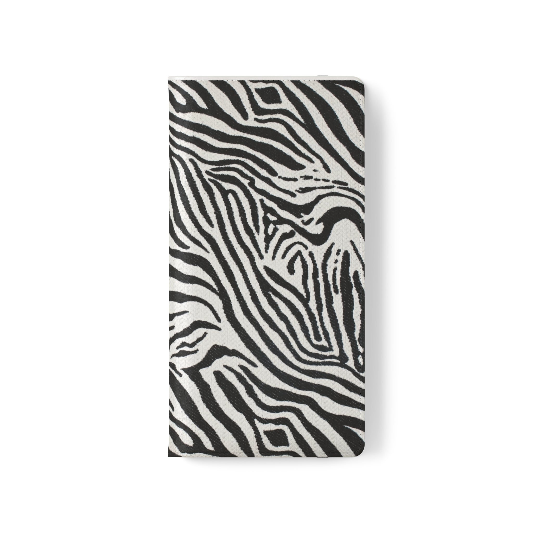 Zebra Skin Vegan Leather Flip Case