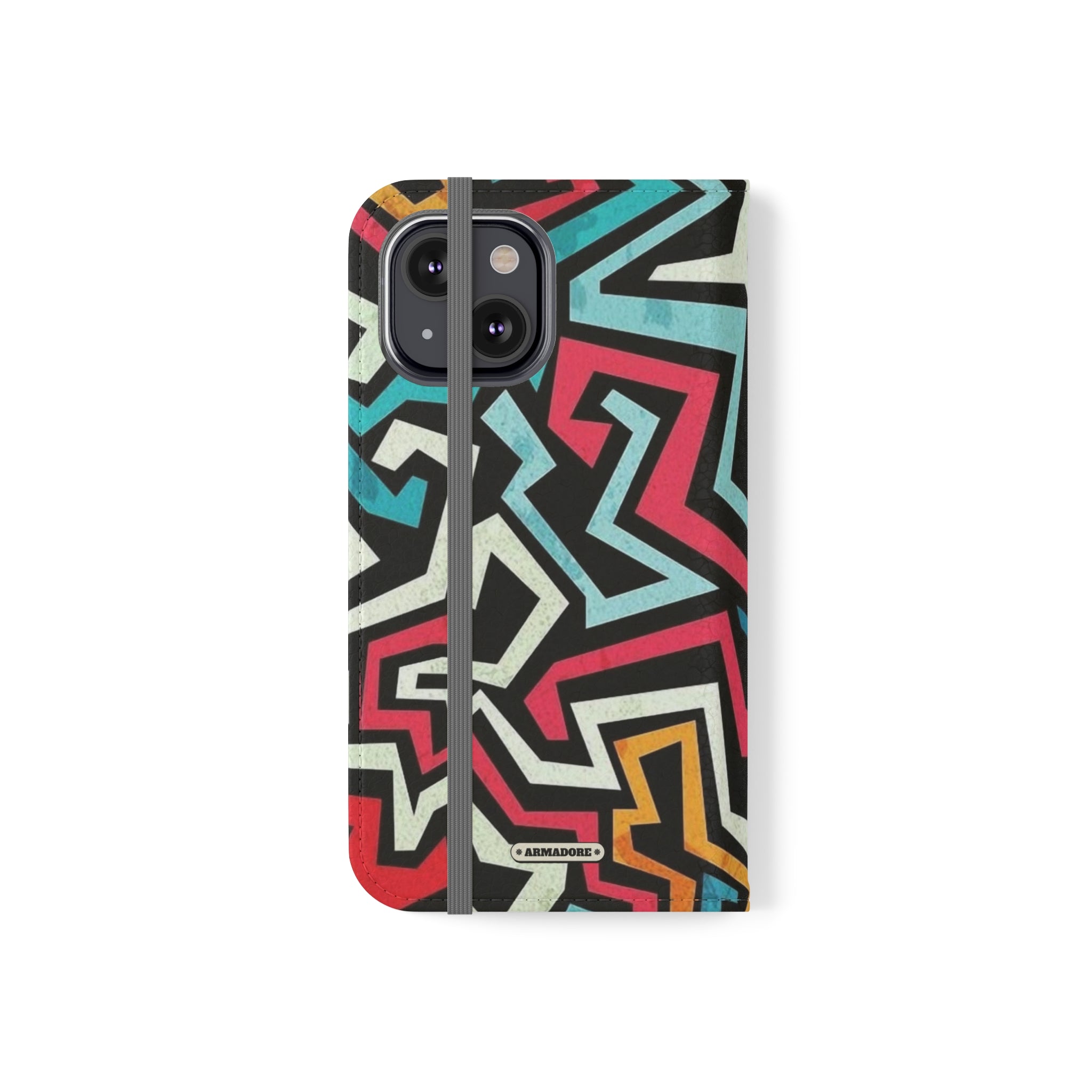 Color Blast Vegan Leather Flip Case