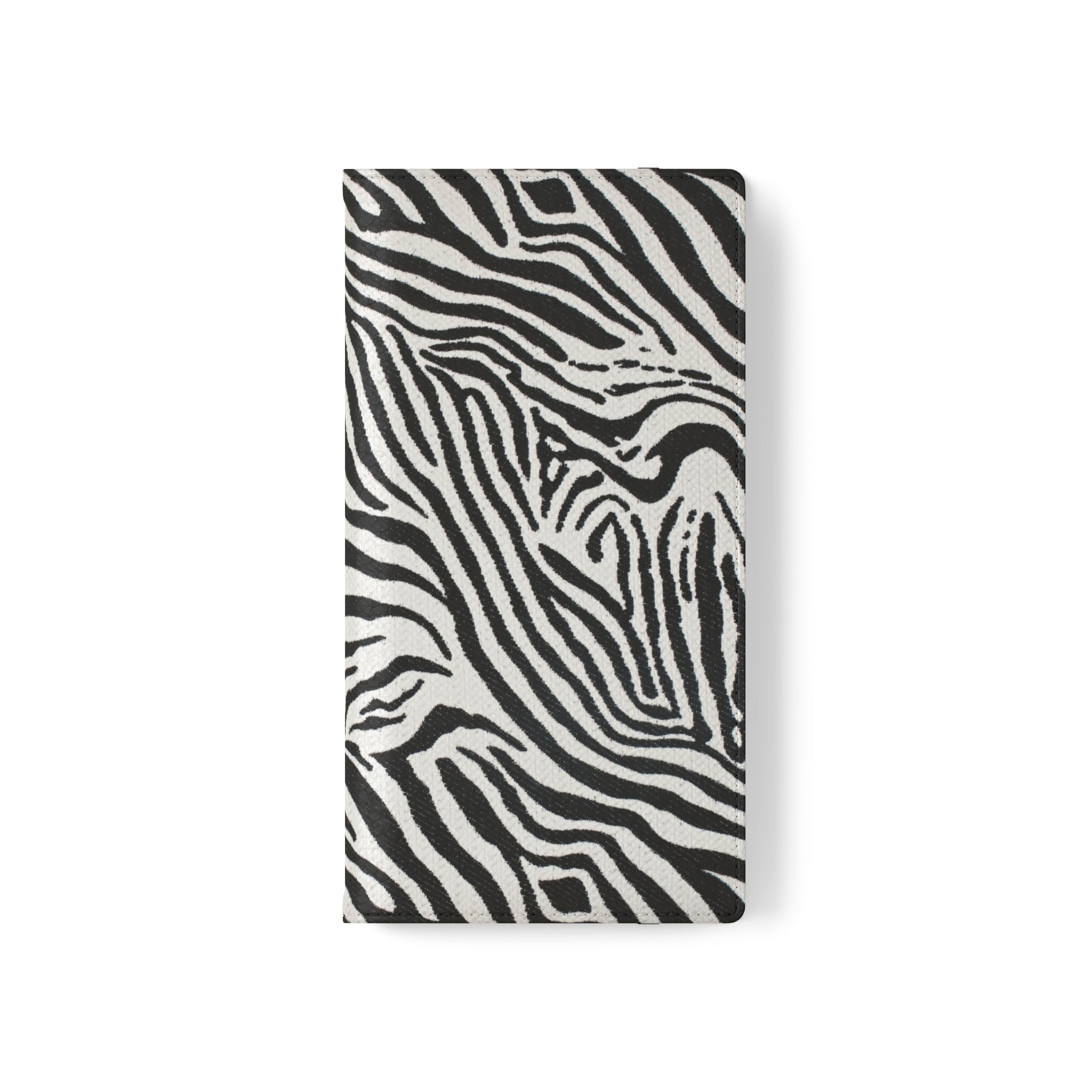 Zebra Skin Vegan Leather Flip Case