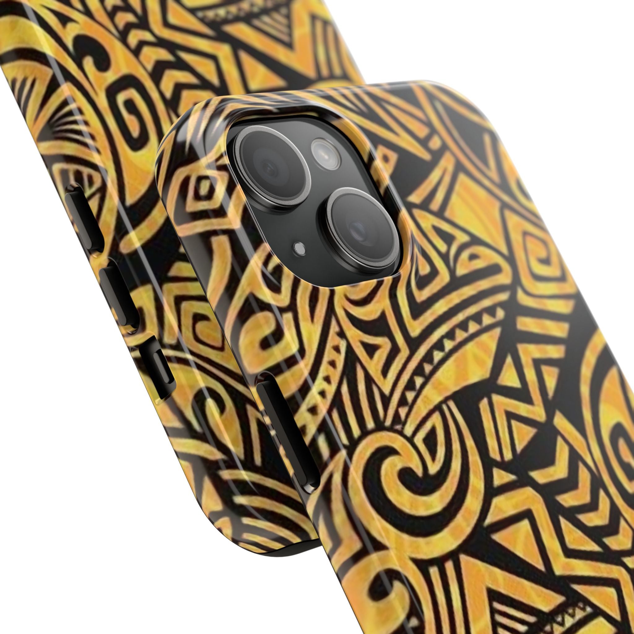 Yellow Pattern Tough Phone Case