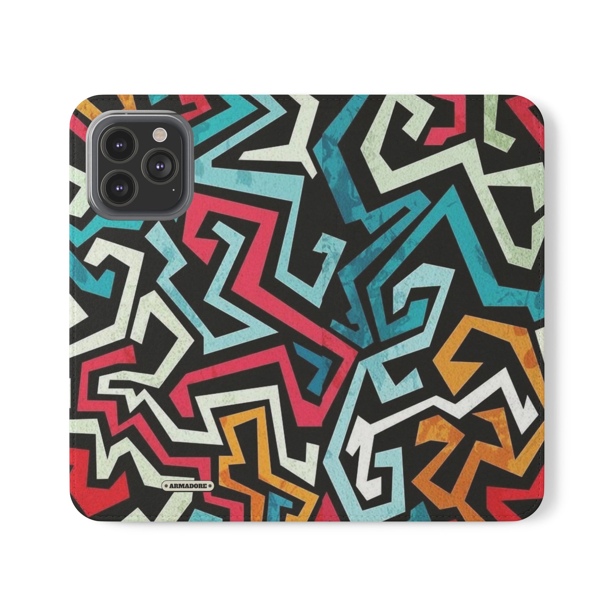 Color Blast Vegan Leather Flip Case