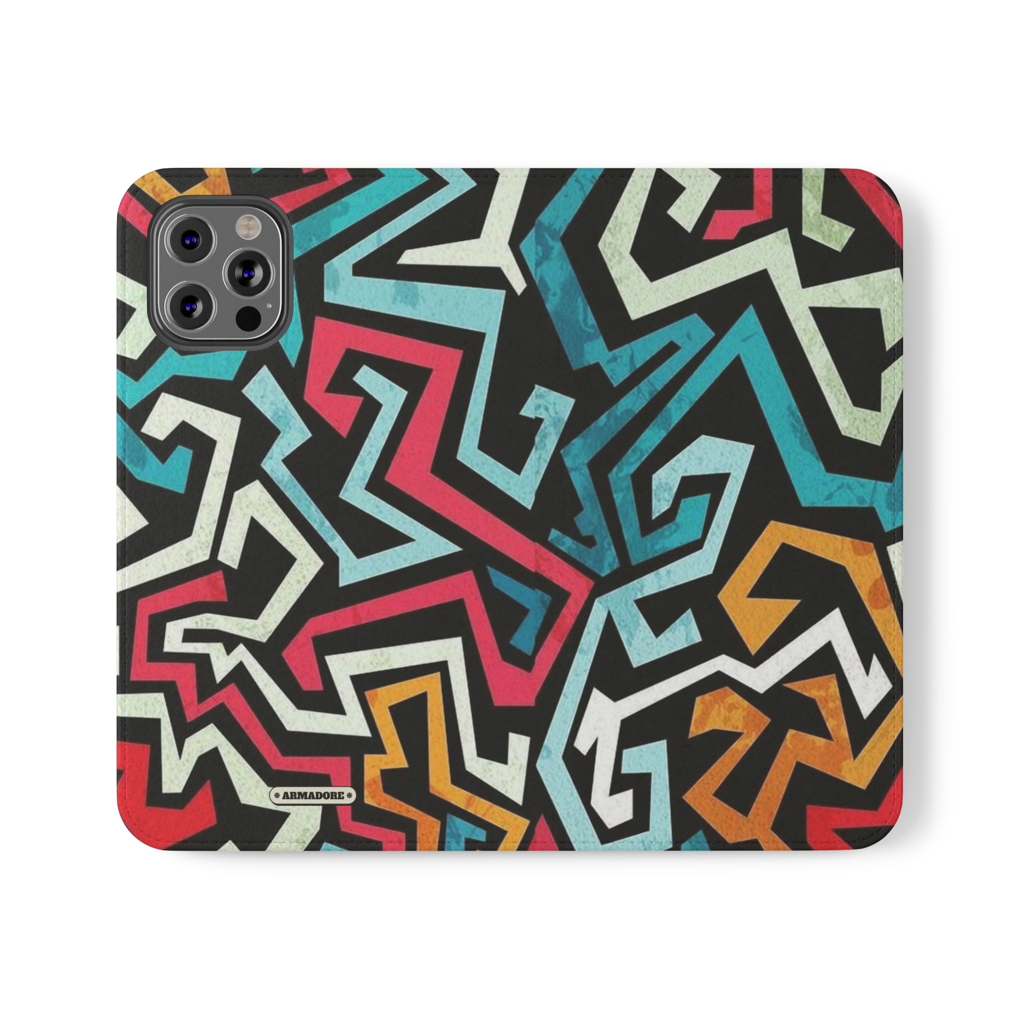 Color Blast Vegan Leather Flip Case