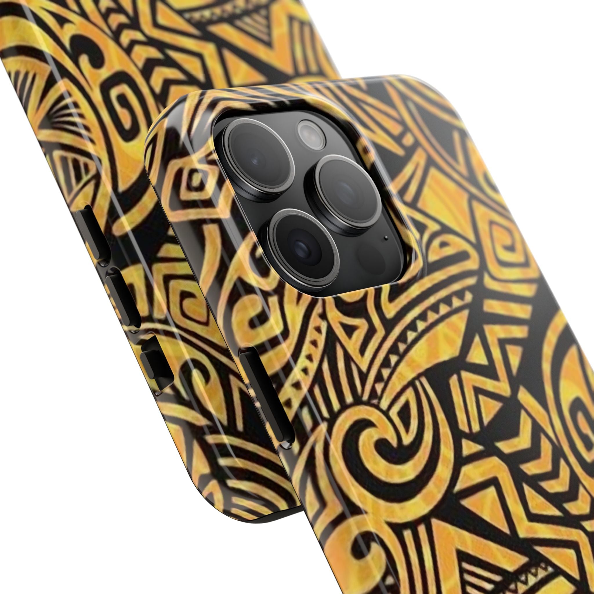 Yellow Pattern Tough Phone Case