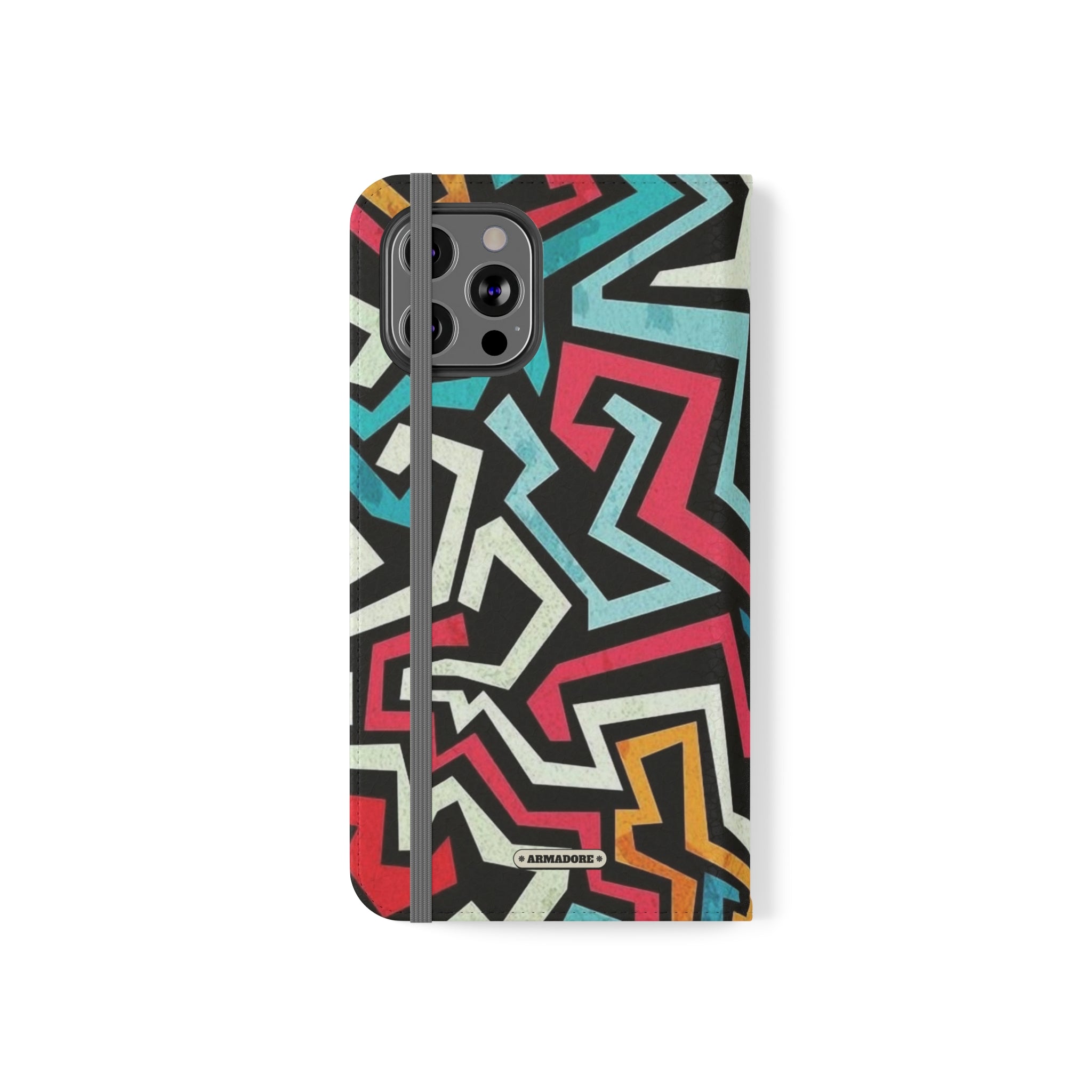 Color Blast Vegan Leather Flip Case