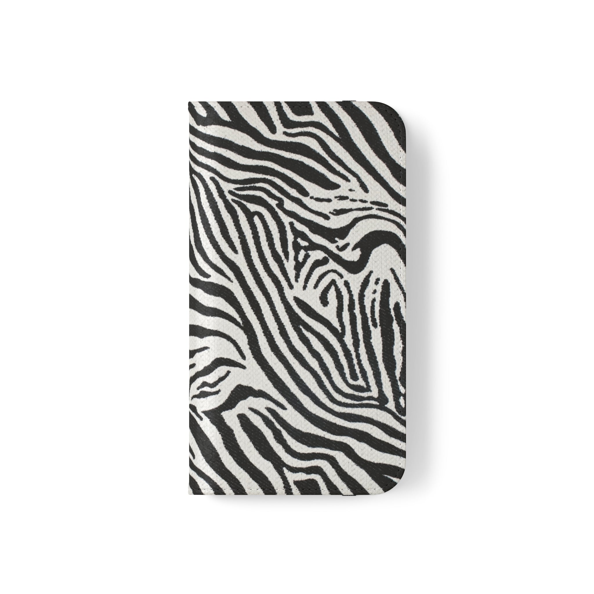 Zebra Skin Vegan Leather Flip Case