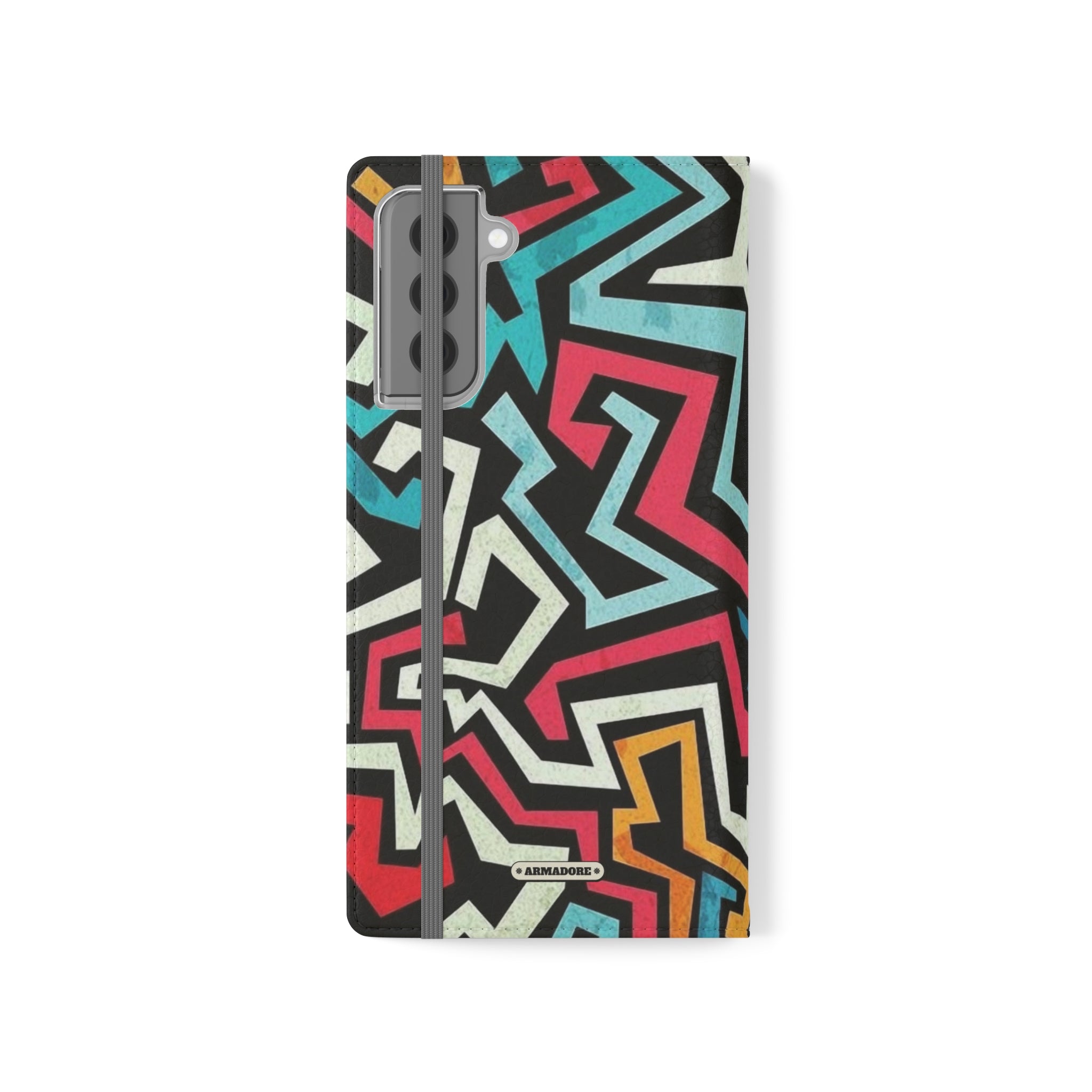 Color Blast Vegan Leather Flip Case