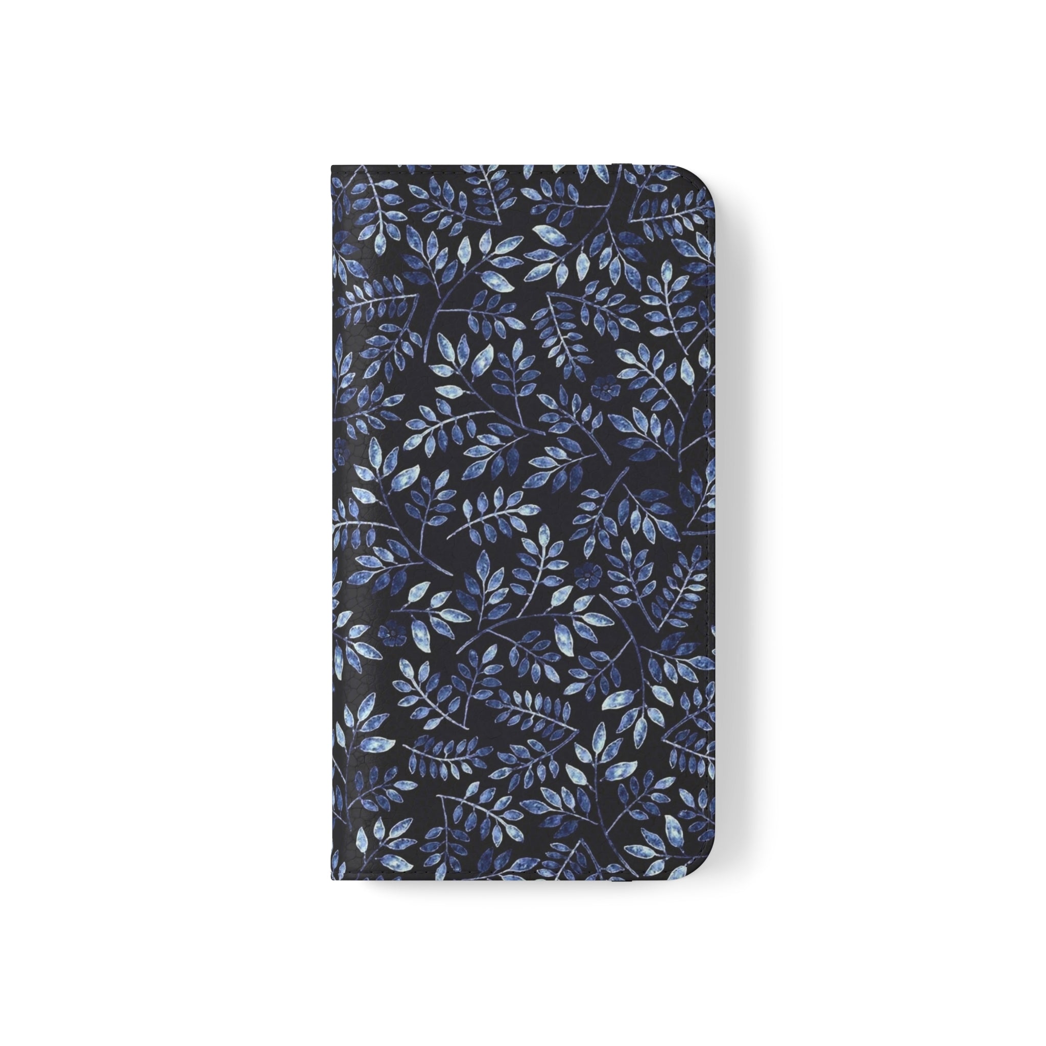 Aesthetic Blue Vegan Leather Flip Case