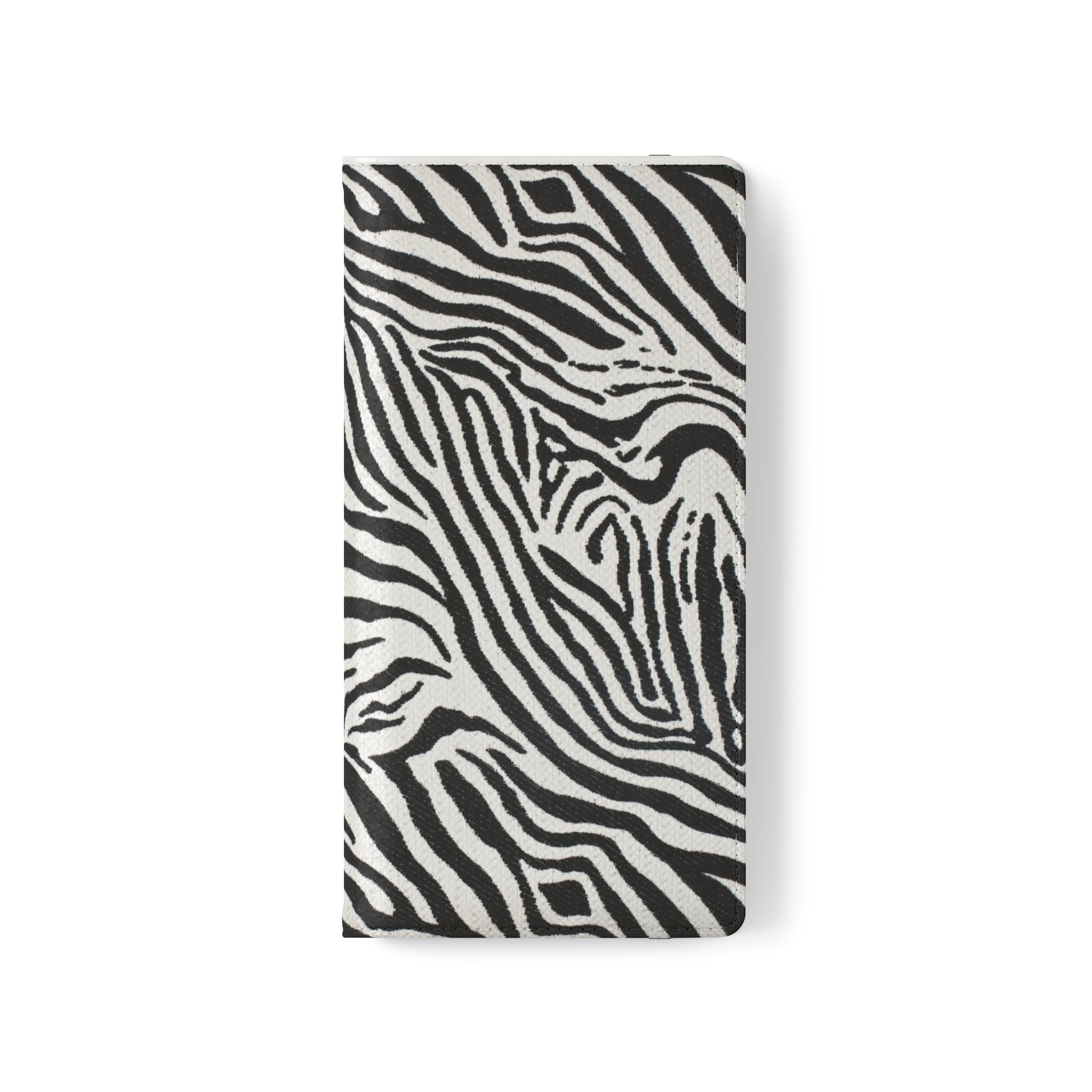 Zebra Skin Vegan Leather Flip Case