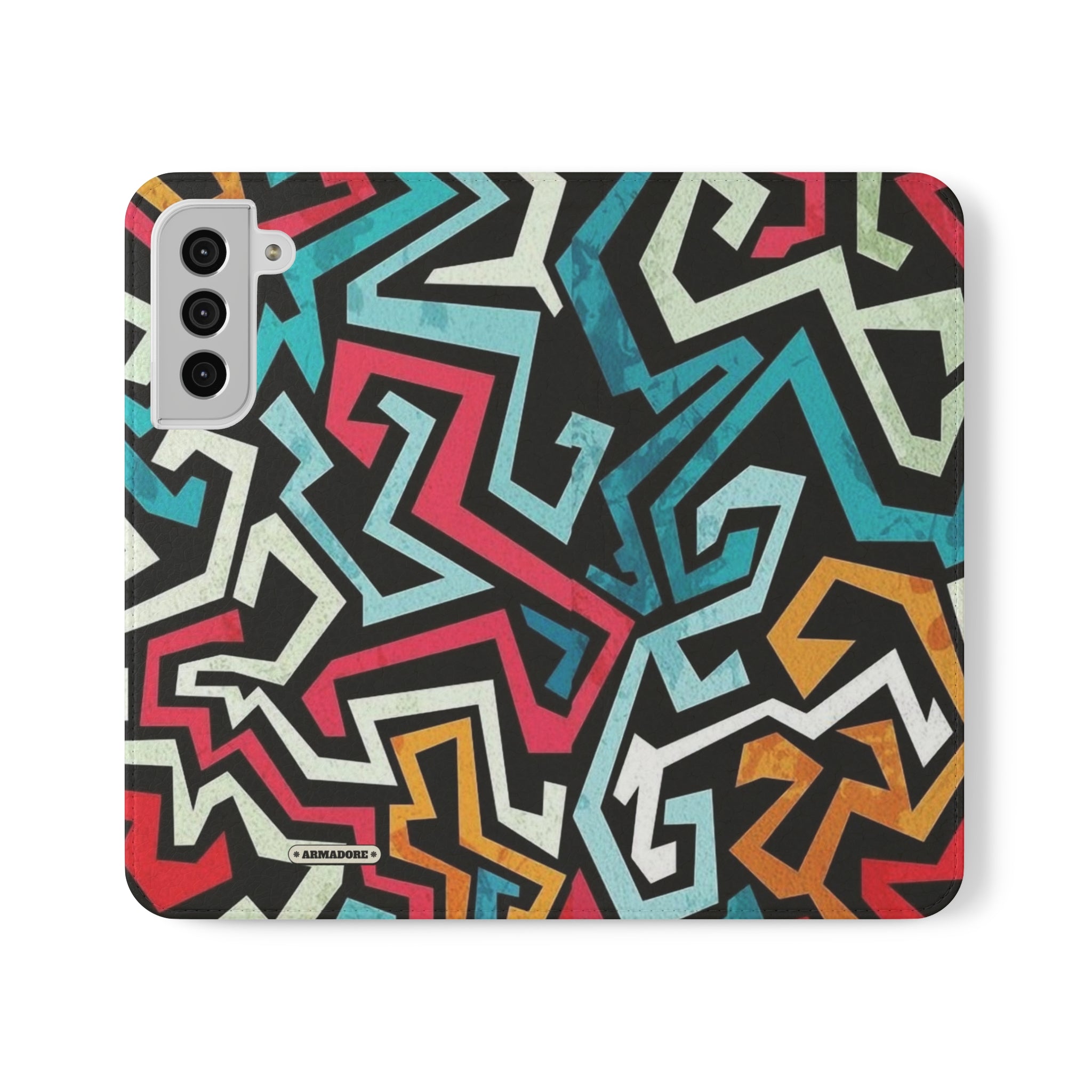 Color Blast Vegan Leather Flip Case