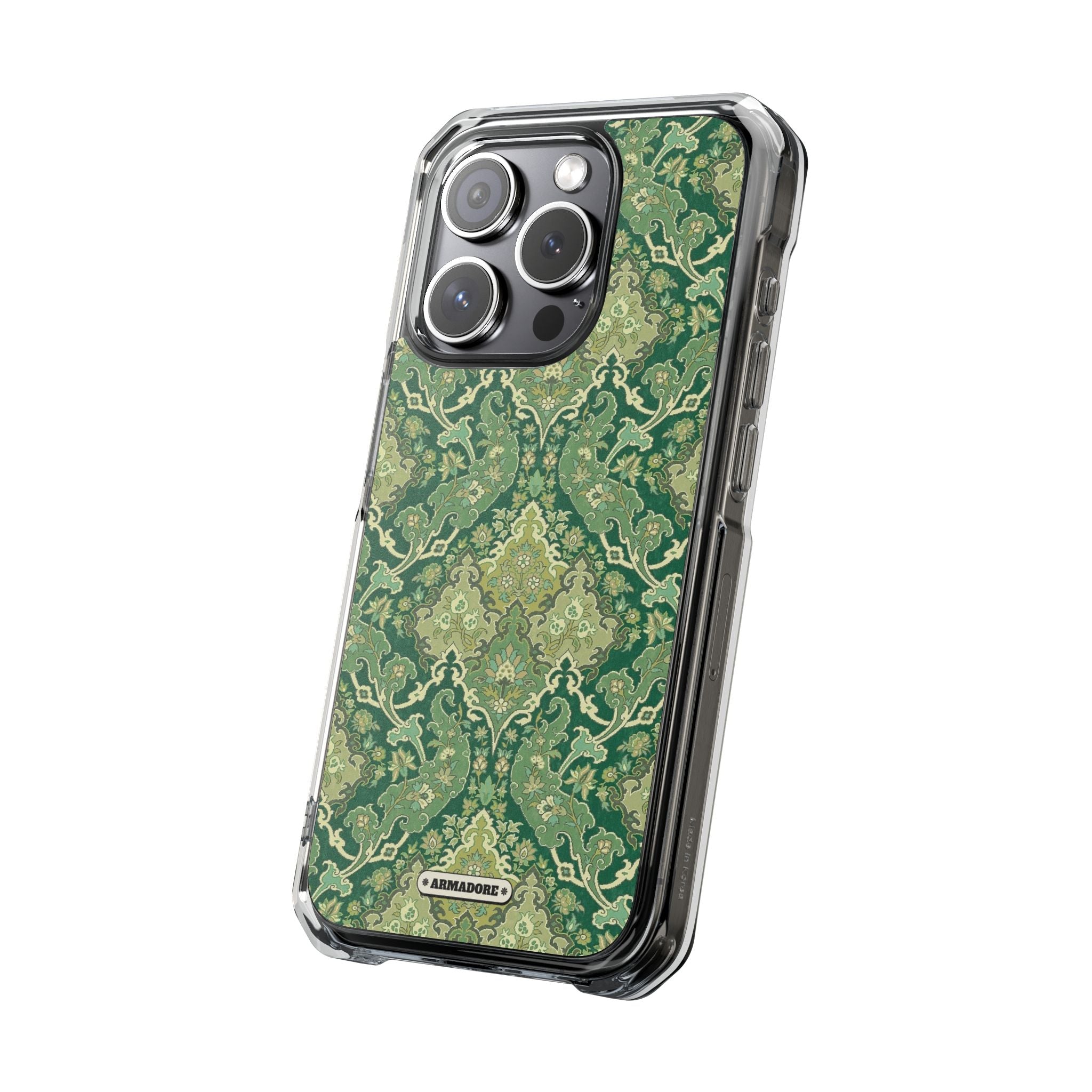 Royal Green Pattern MagSafe® Clear Impact Case