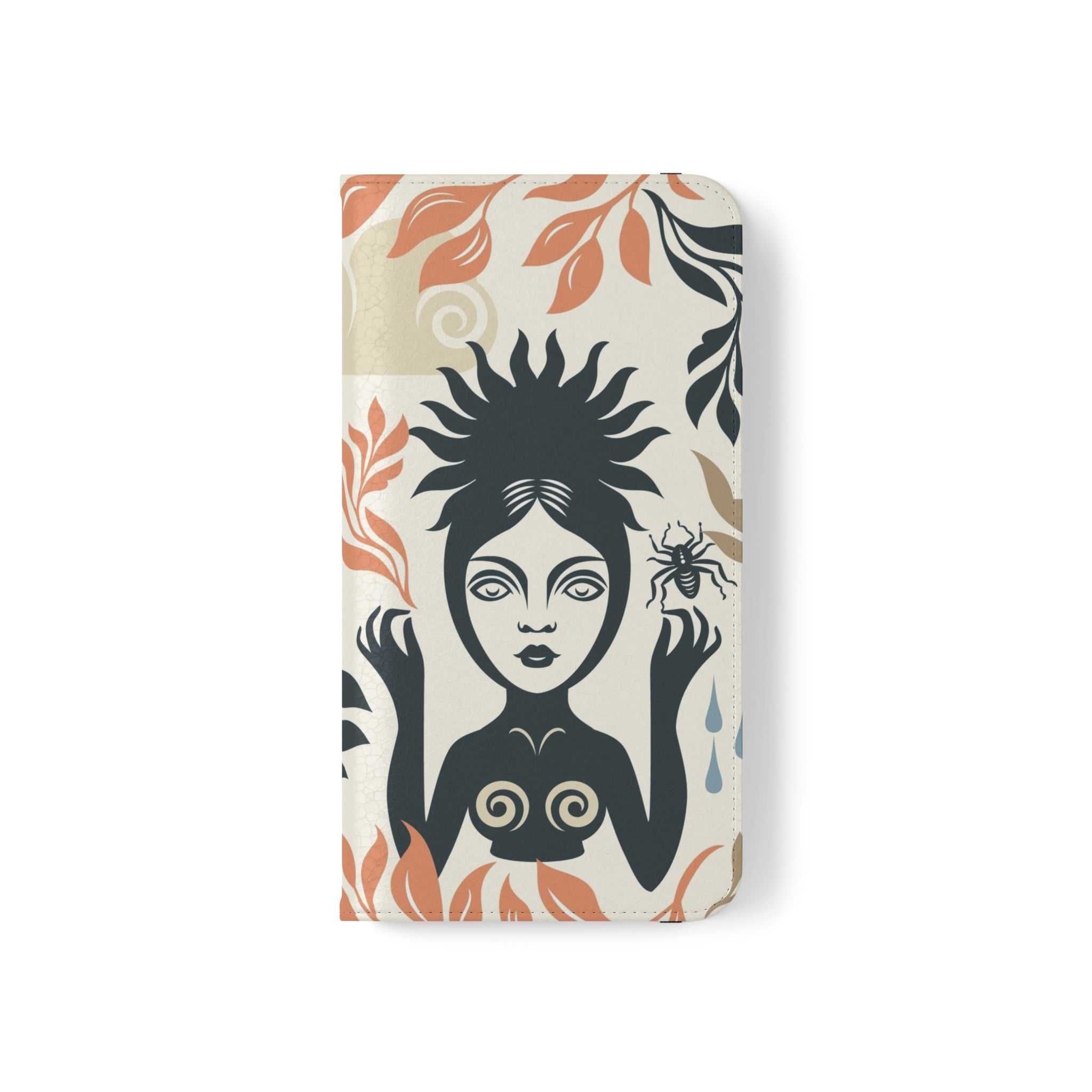 Bohemian Style Vegan Leather Flip Case