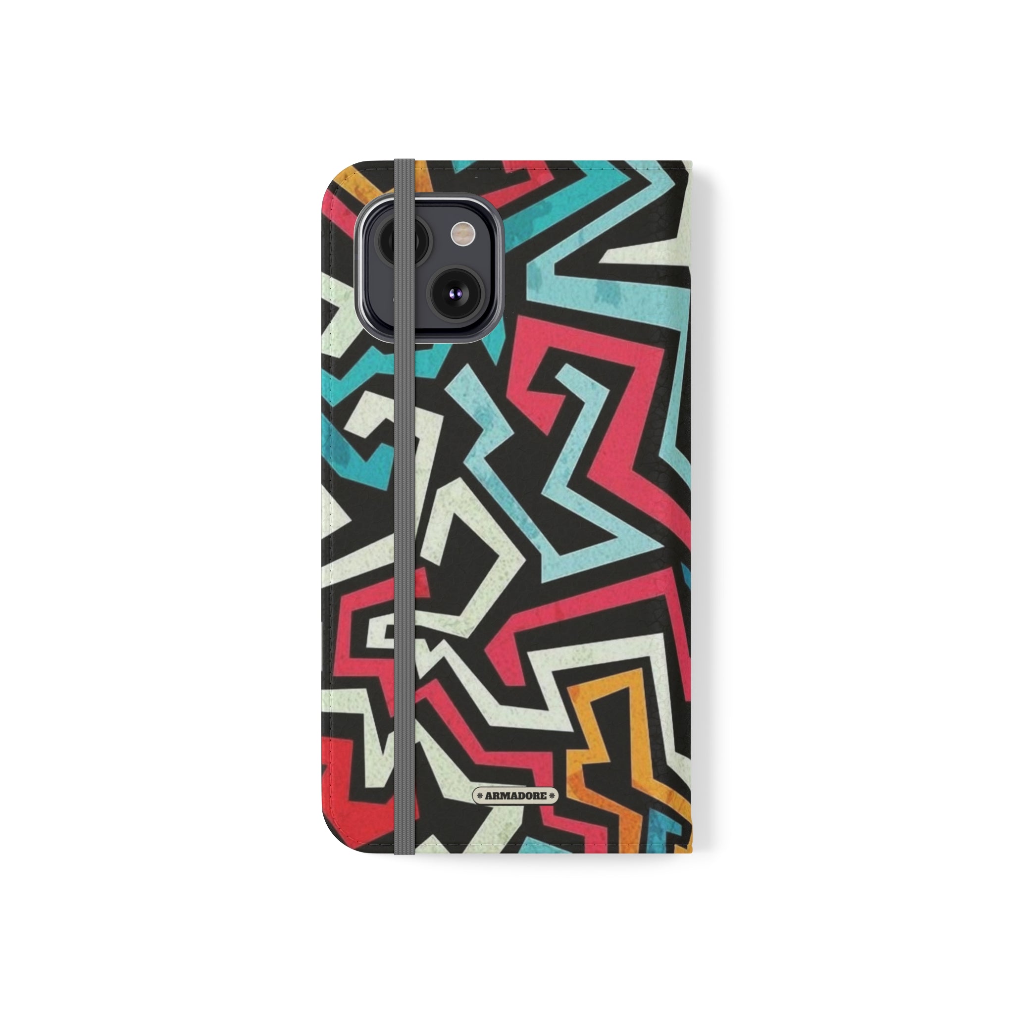 Color Blast Vegan Leather Flip Case