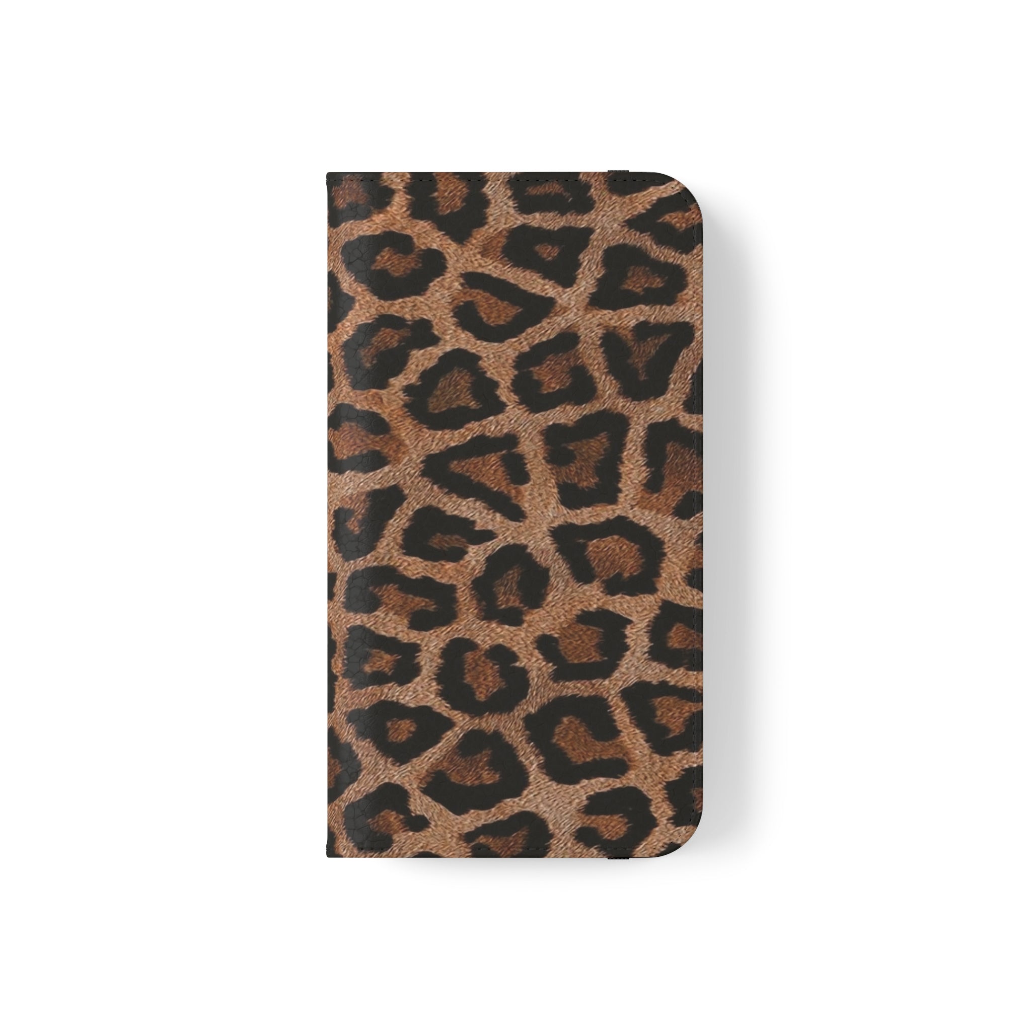 Leopard Skin Vegan Leather Flip Case