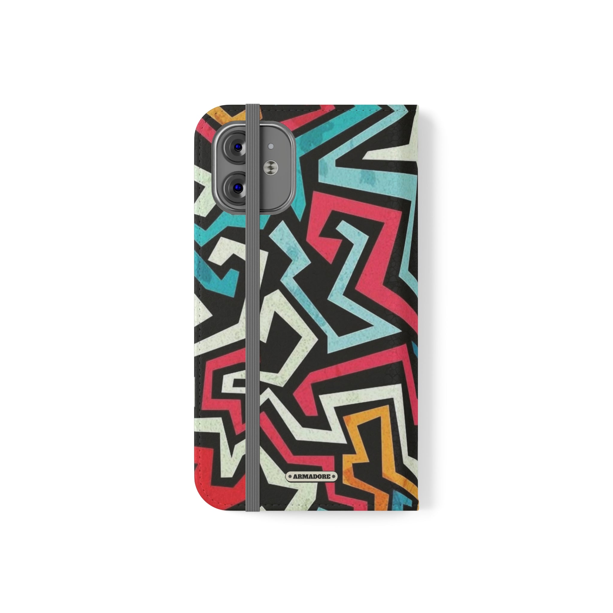 Color Blast Vegan Leather Flip Case