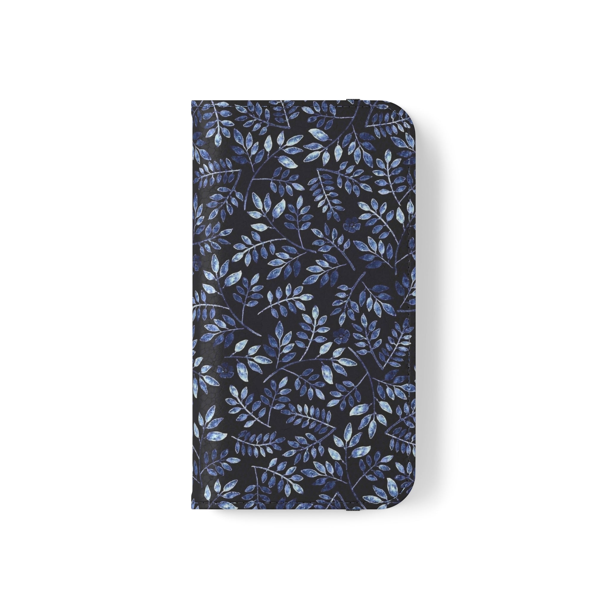 Aesthetic Blue Vegan Leather Flip Case