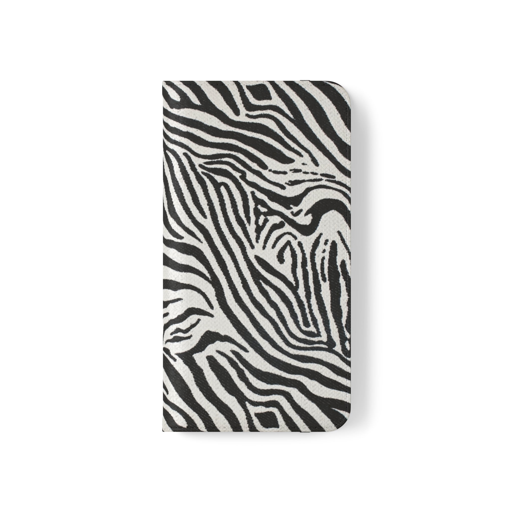 Zebra Skin Vegan Leather Flip Case