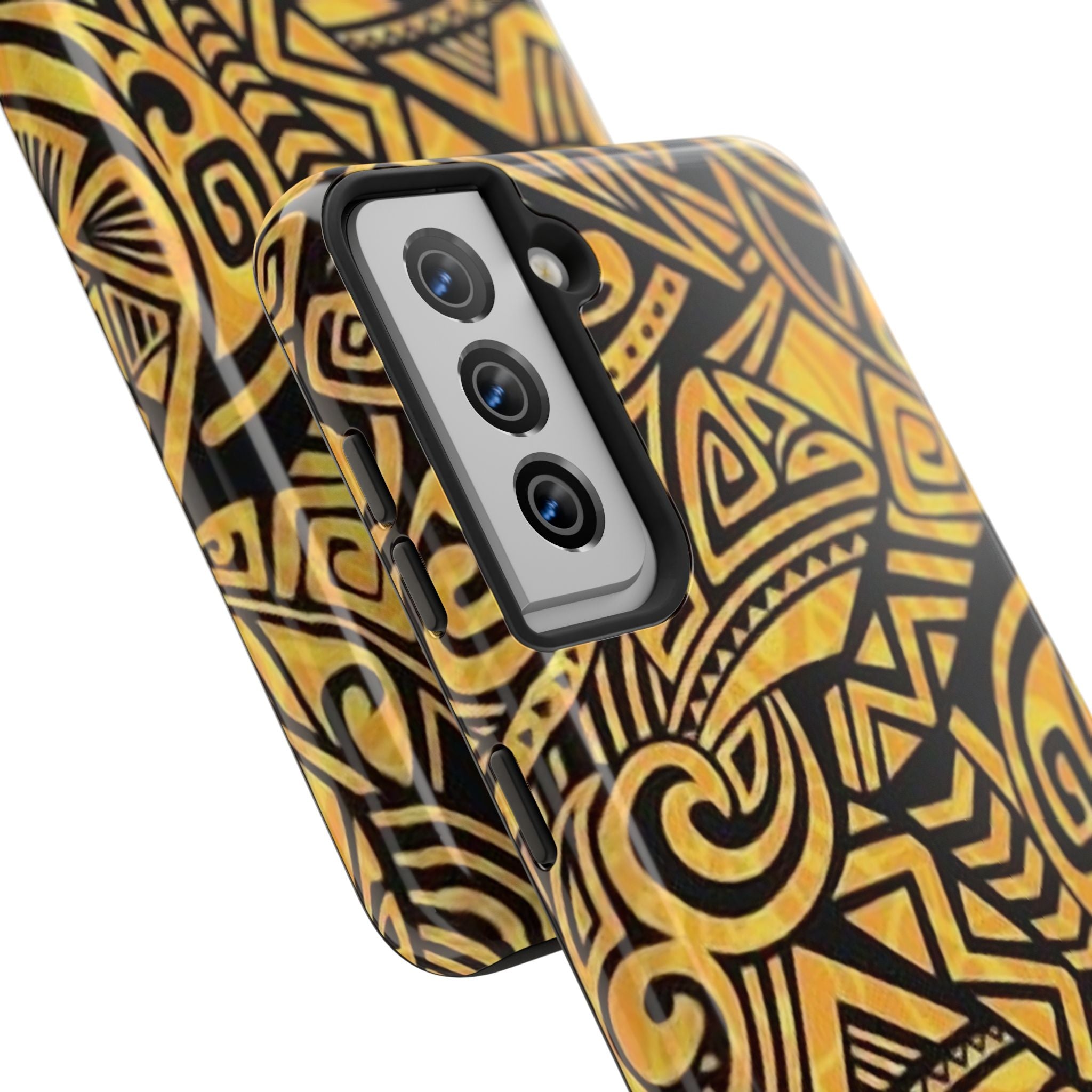 Yellow Pattern Tough Phone Case