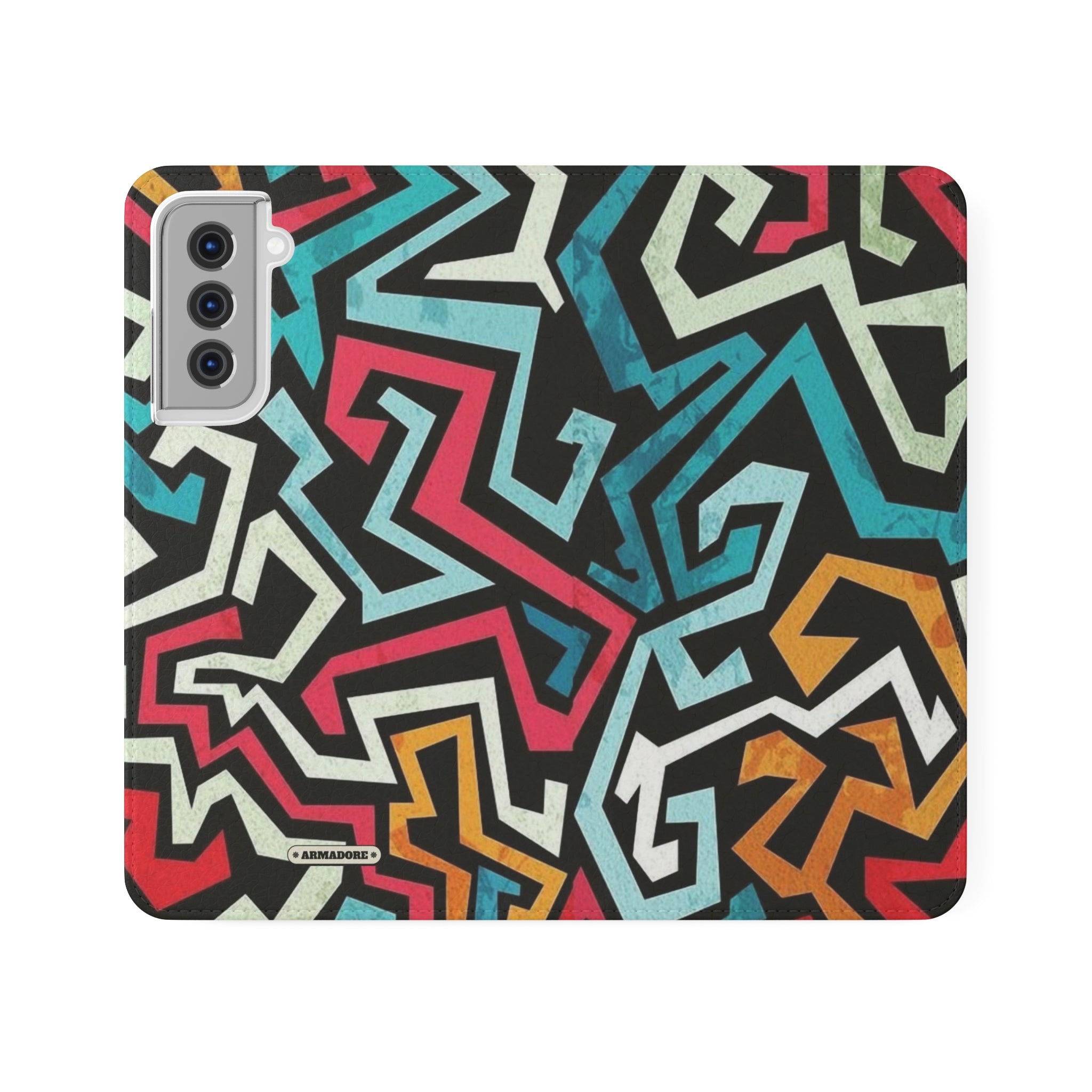 Color Blast Vegan Leather Flip Case