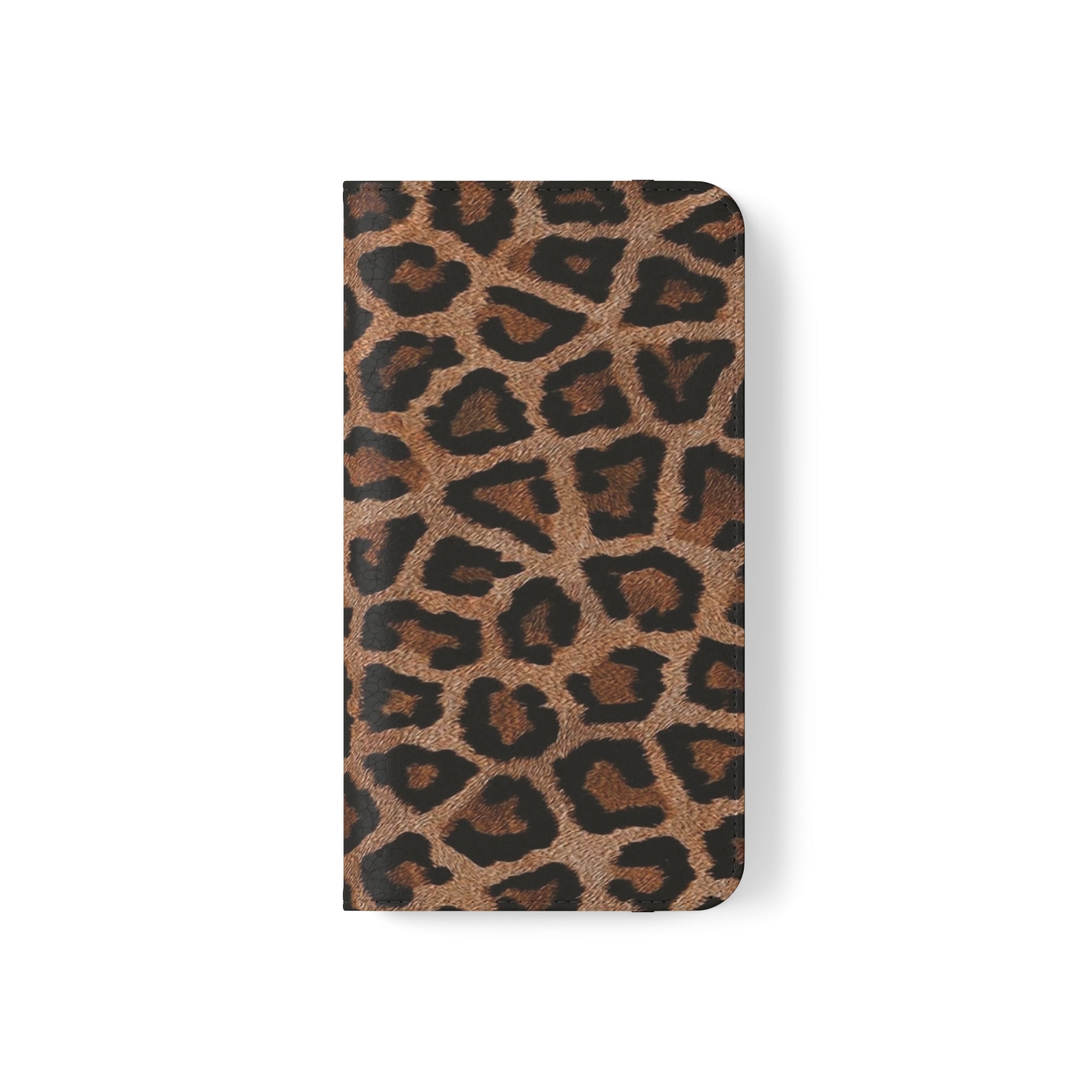 Leopard Skin Vegan Leather Flip Case