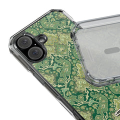 Royal Green Pattern MagSafe® Clear Impact Case