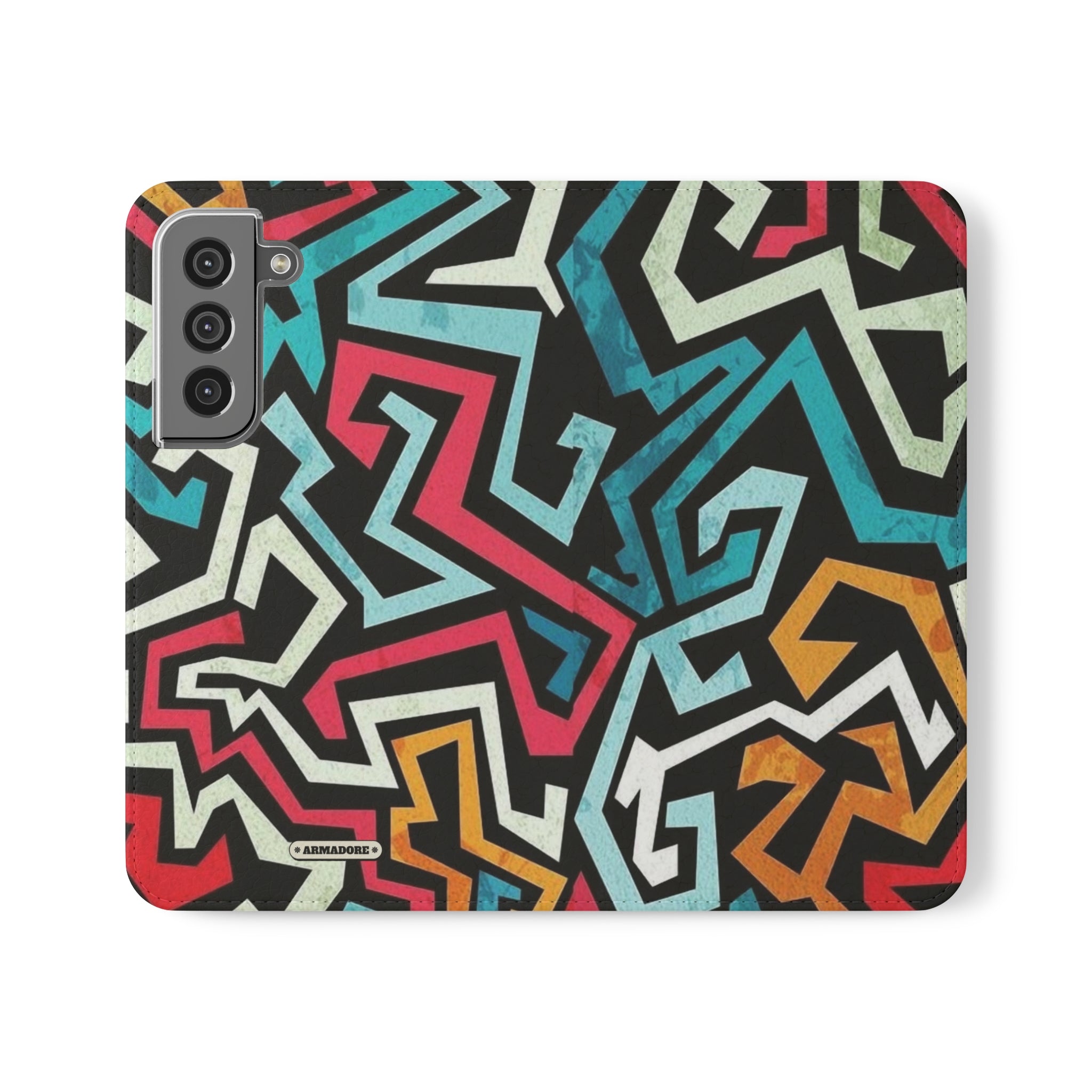 Color Blast Vegan Leather Flip Case