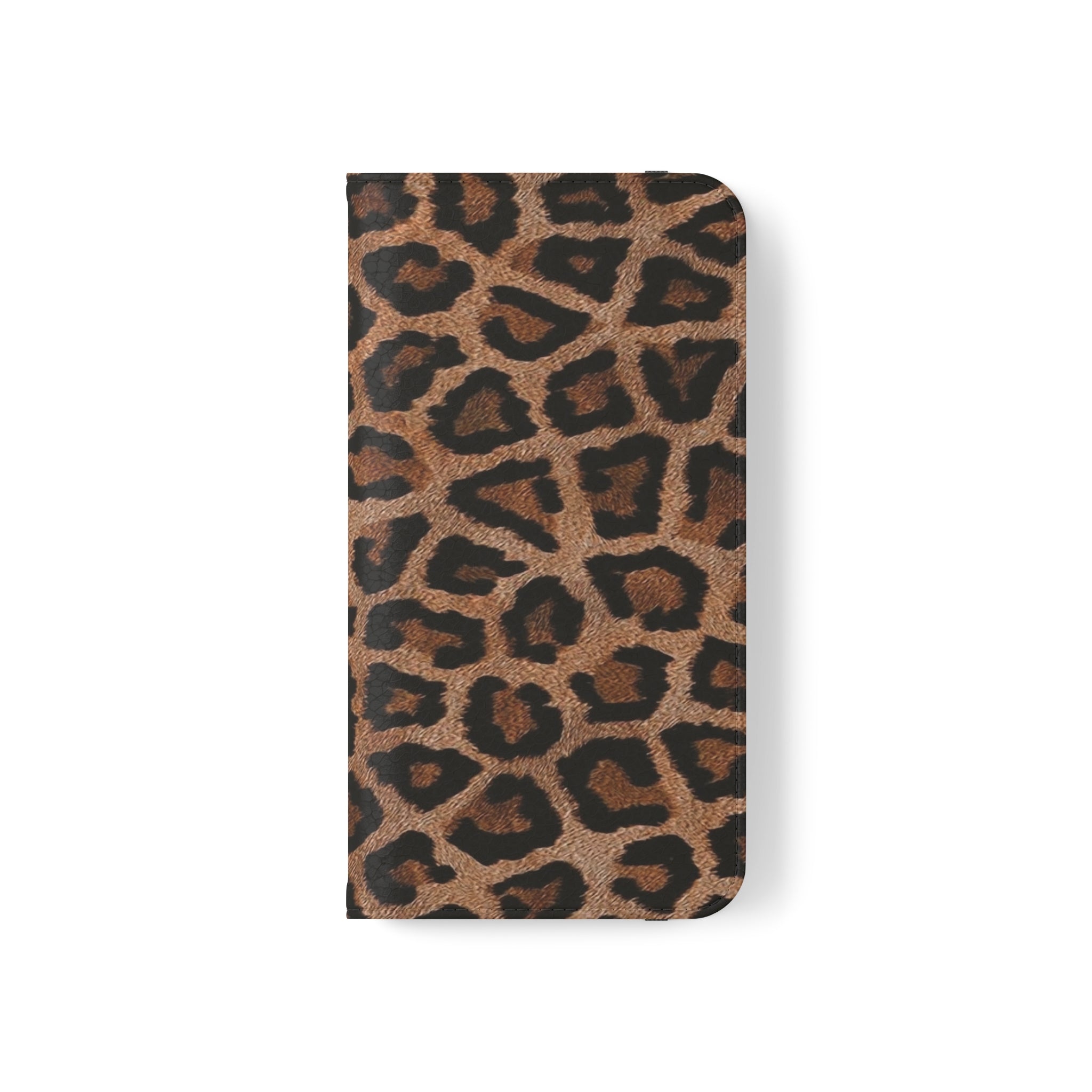 Leopard Skin Vegan Leather Flip Case