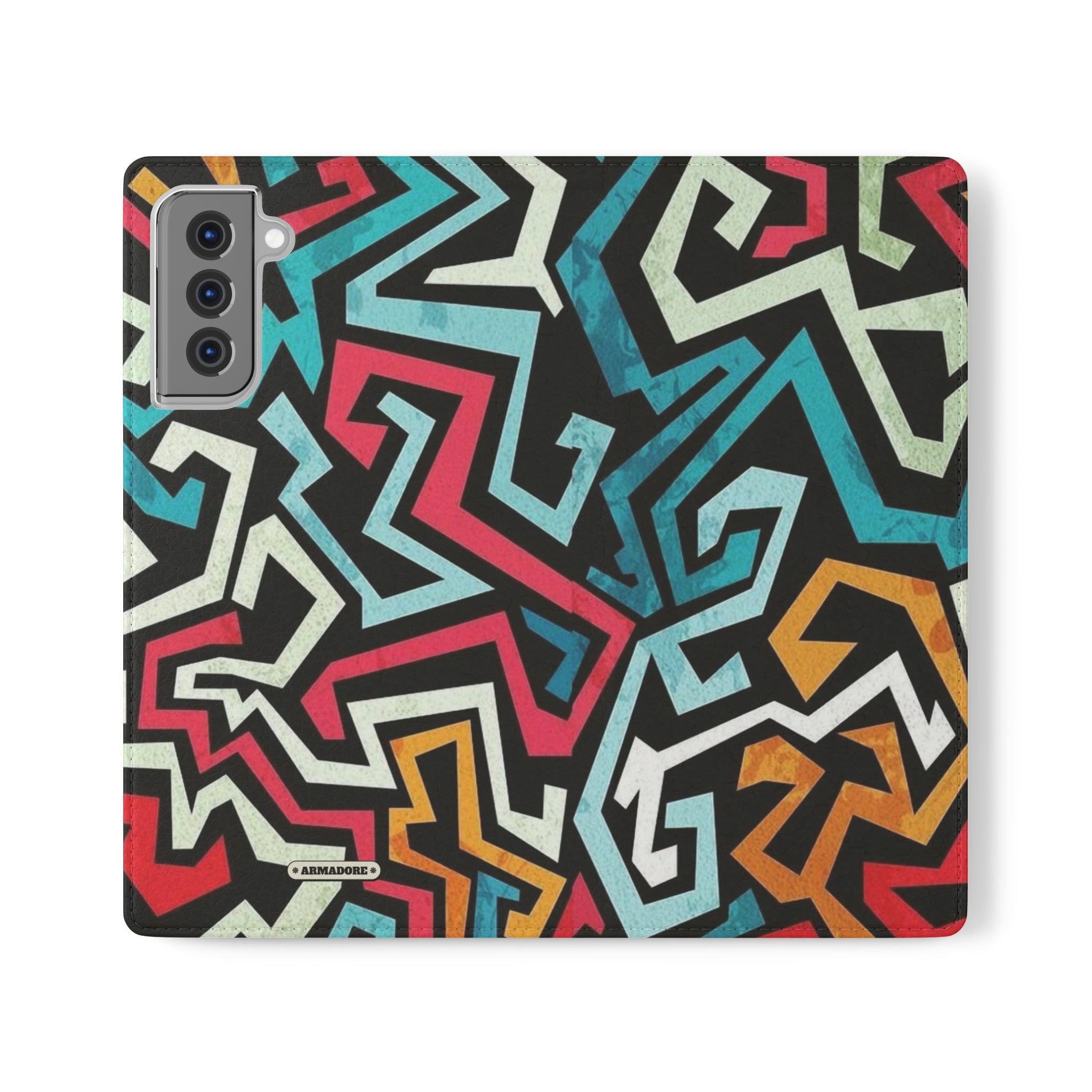 Color Blast Vegan Leather Flip Case